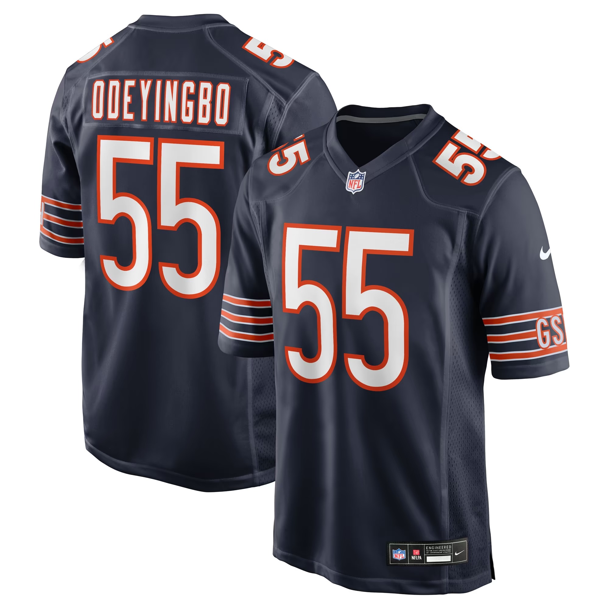 Hunk Wear - Dayo Odeyingbo Chicago Bears Nike Team Game Jersey - Navy