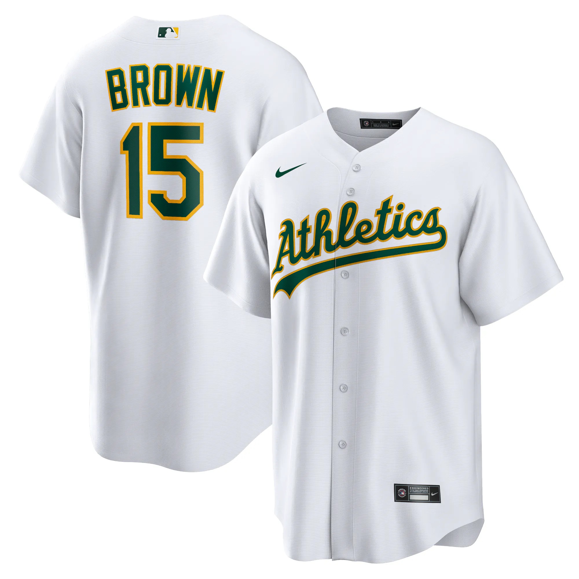 Hunk Wear - Seth Brown Athletics Nike Home Replica Jersey - White