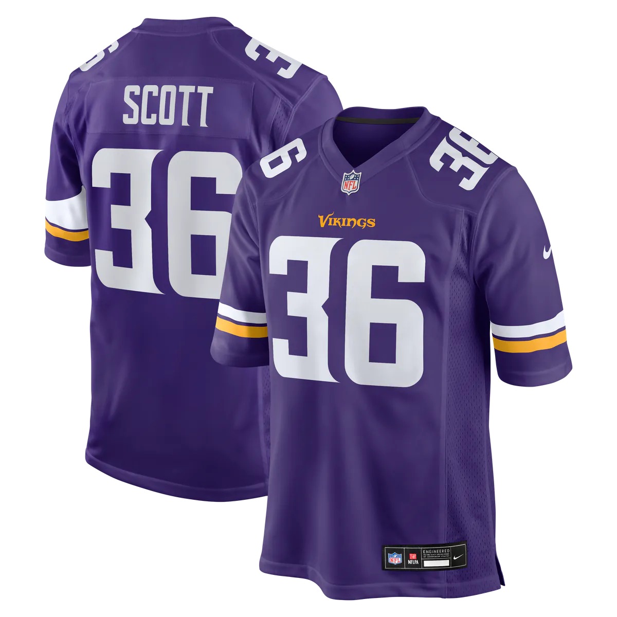 Hunk Wear - Zavier Scott Minnesota Vikings Nike Team Game Jersey - Purple