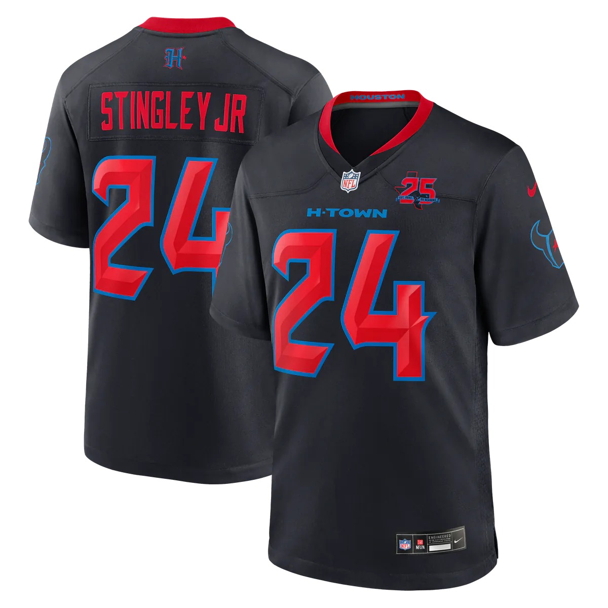 Hunk Wear - Derek Stingley Jr. Houston Texans Nike Alternate 2 25th Season Game Jersey - Navy