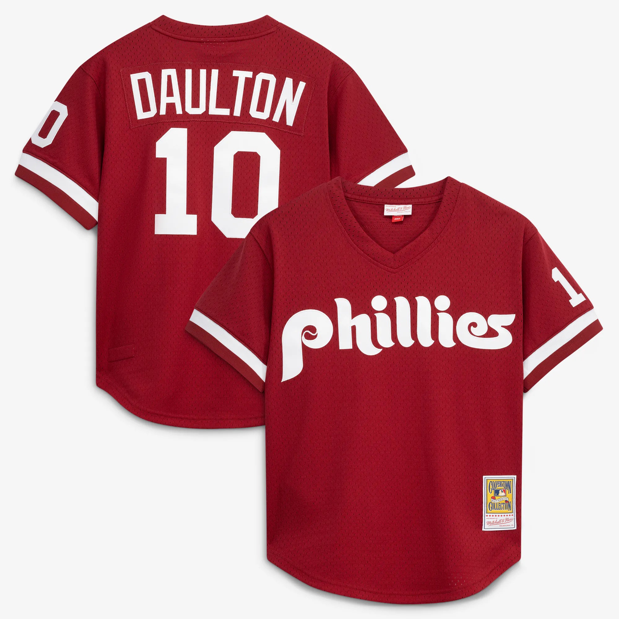 Hunk Wear - Darren Daulton Philadelphia Phillies Mitchell & Ness Authentic Batting Practice Jersey - Scarlet