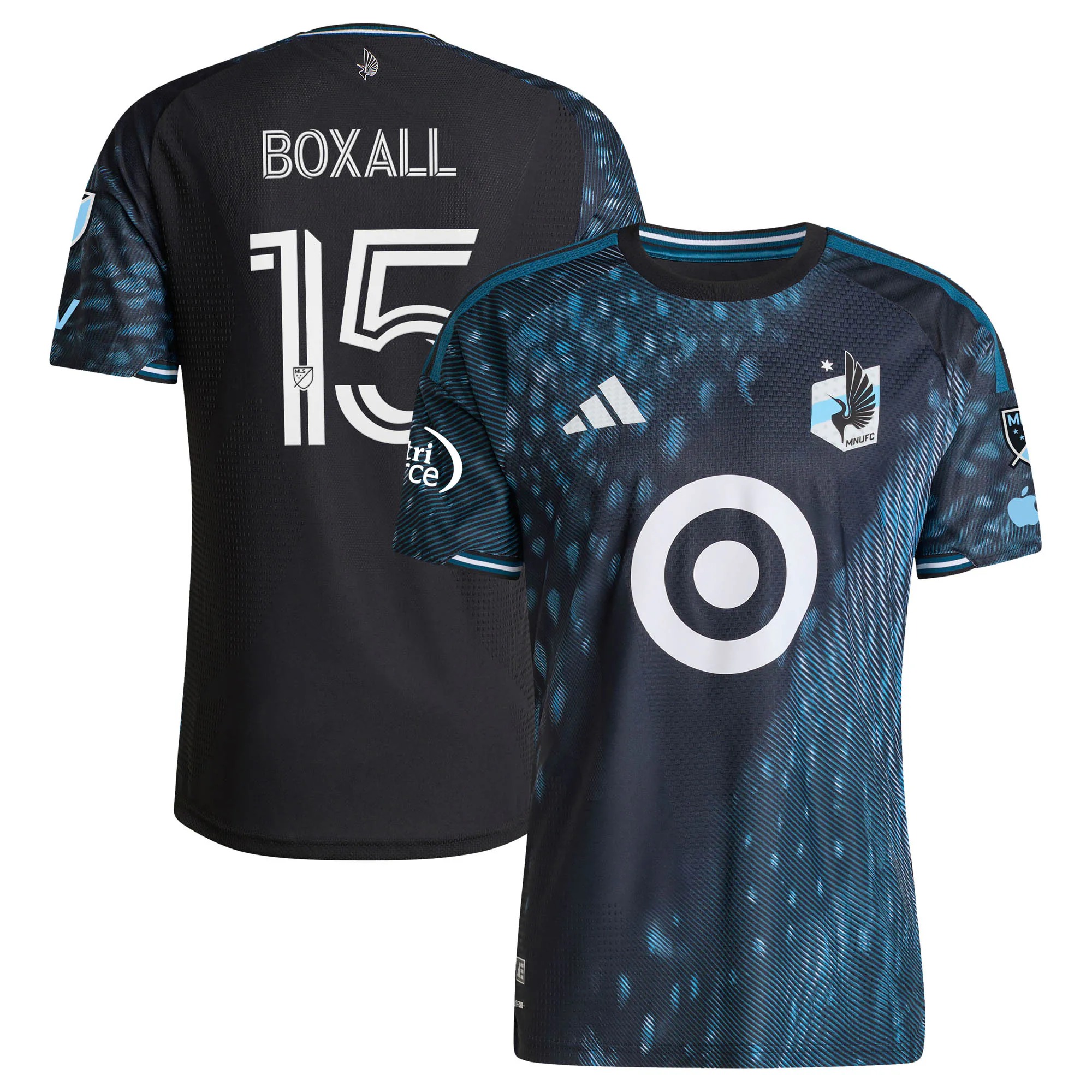 Hunk Wear - Michael Boxall Minnesota United FC adidas 2026 The Decade Kit On-Field Authentic Patch Jersey - Black