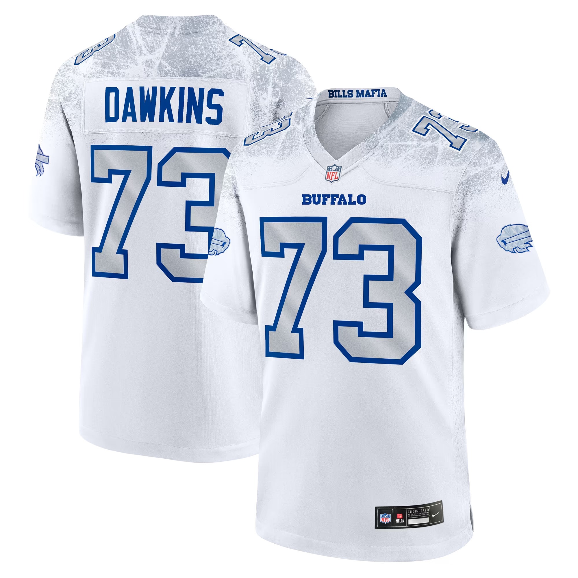 Hunk Wear - Dion Dawkins Buffalo Bills Nike Rivalries Collection Game Jersey - White