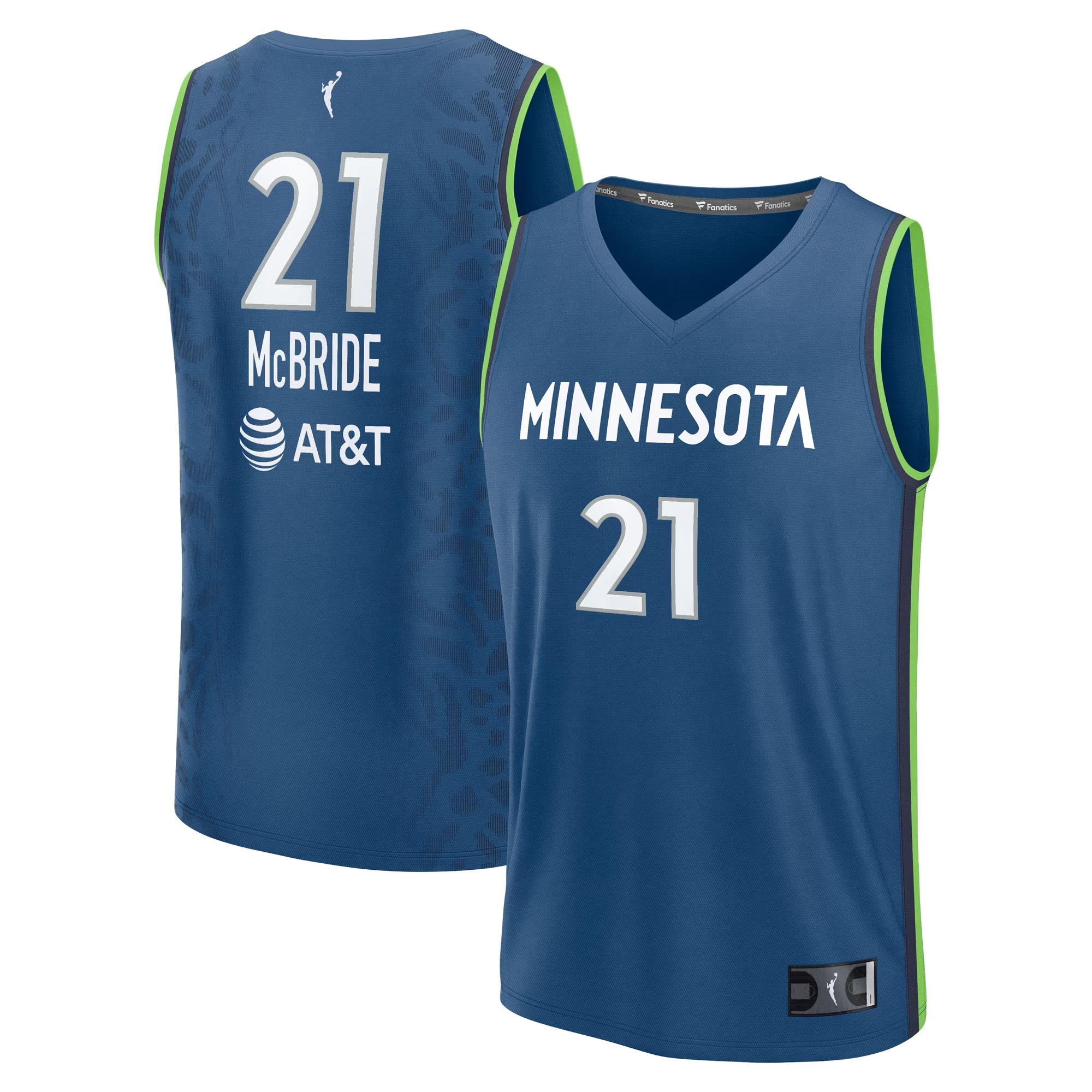 Hunk Wear - Kayla McBride Minnesota Lynx Fanatics Youth Explorer Edition Fast Break Replica Jersey - Blue