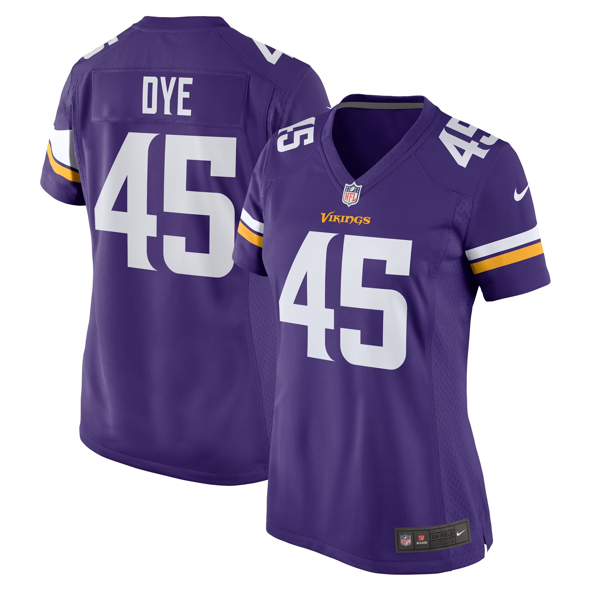 Hunk Wear - Troy Dye Minnesota Vikings Nike Women's Game Jersey - Purple