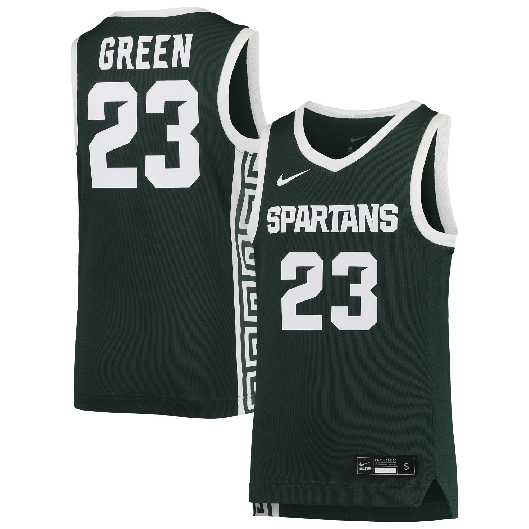 Hunk Wear - Draymond Green Michigan State Spartans Nike Youth Replica Basketball Jersey - Green