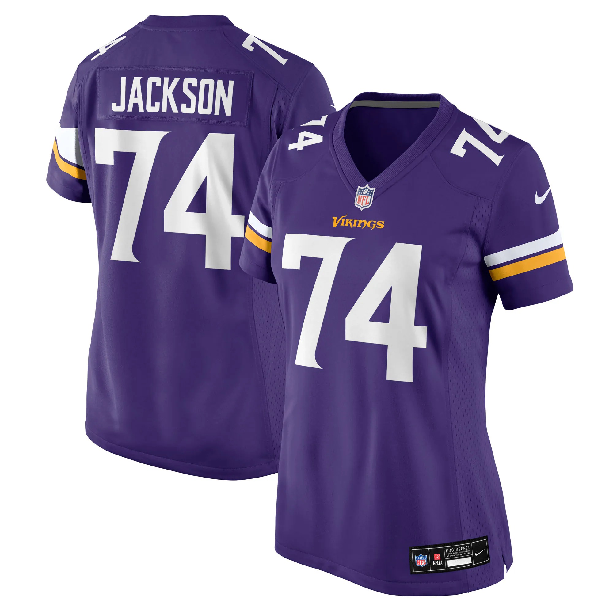 Hunk Wear - Donovan Jackson Minnesota Vikings Nike Women's Team Game Jersey - Purple