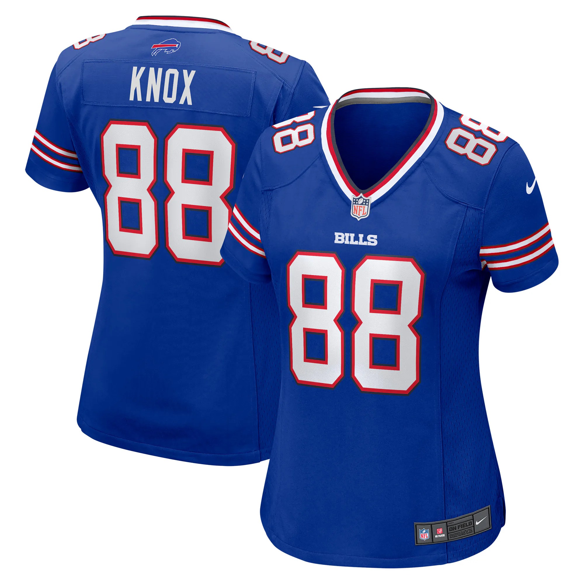 Hunk Wear - Dawson Knox Buffalo Bills Nike Women's Game Jersey - Royal