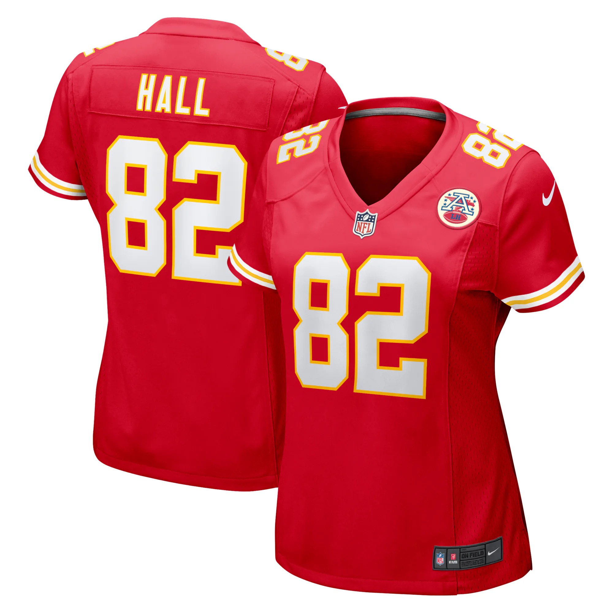 Hunk Wear - Dante Hall Kansas City Chiefs Nike Women's Retired Player Game Jersey - Red