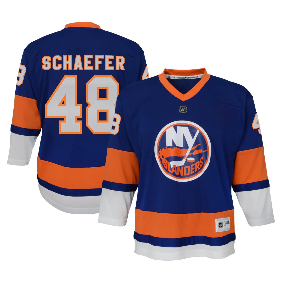 Hunk Wear - Matthew Schaefer New York Islanders Outerstuff Youth Home Replica Player Jersey - Blue