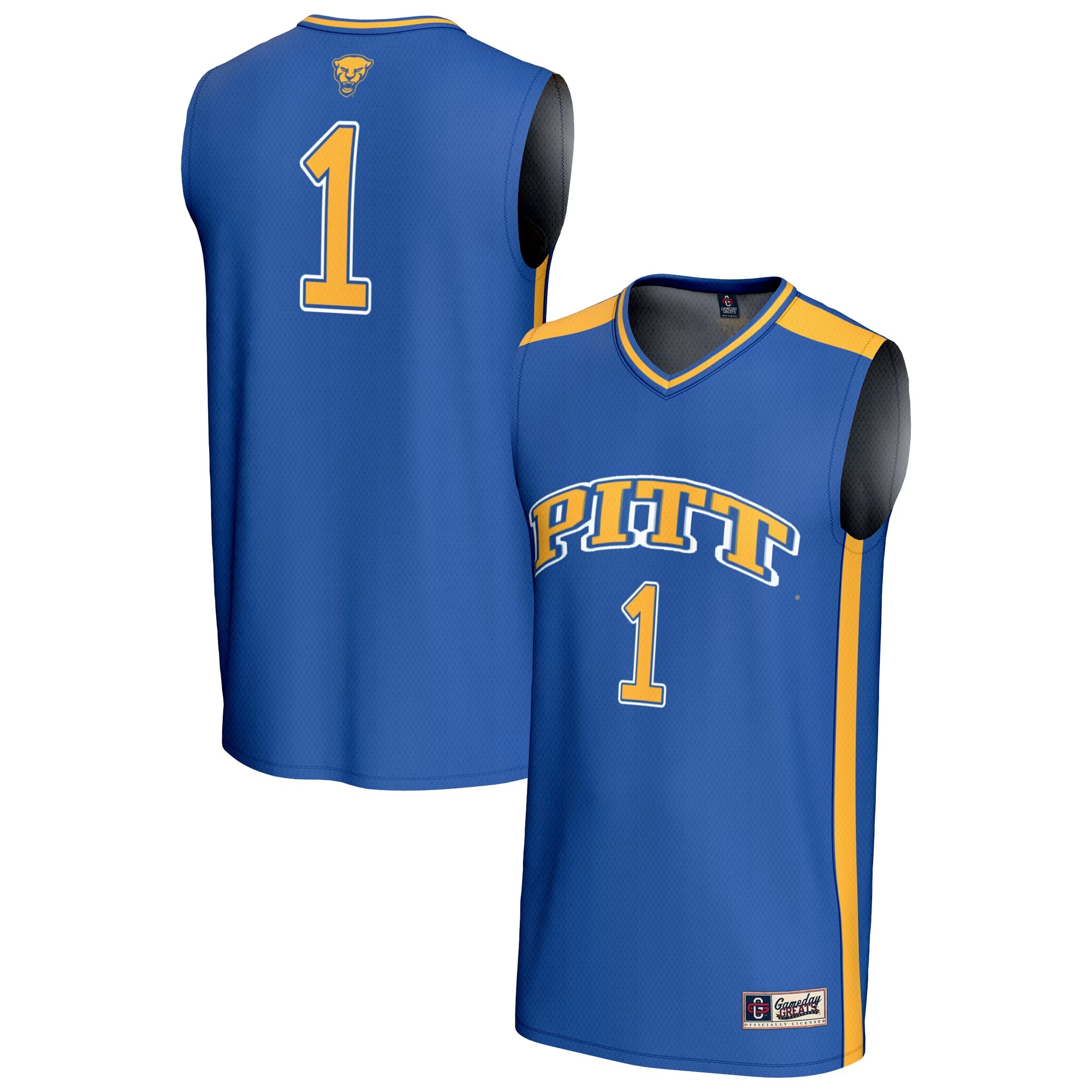 Hunk Wear - #1 Pitt Panthers GameDay Greats Youth Lightweight Collegiate Basketball Fashion Jersey - Royal