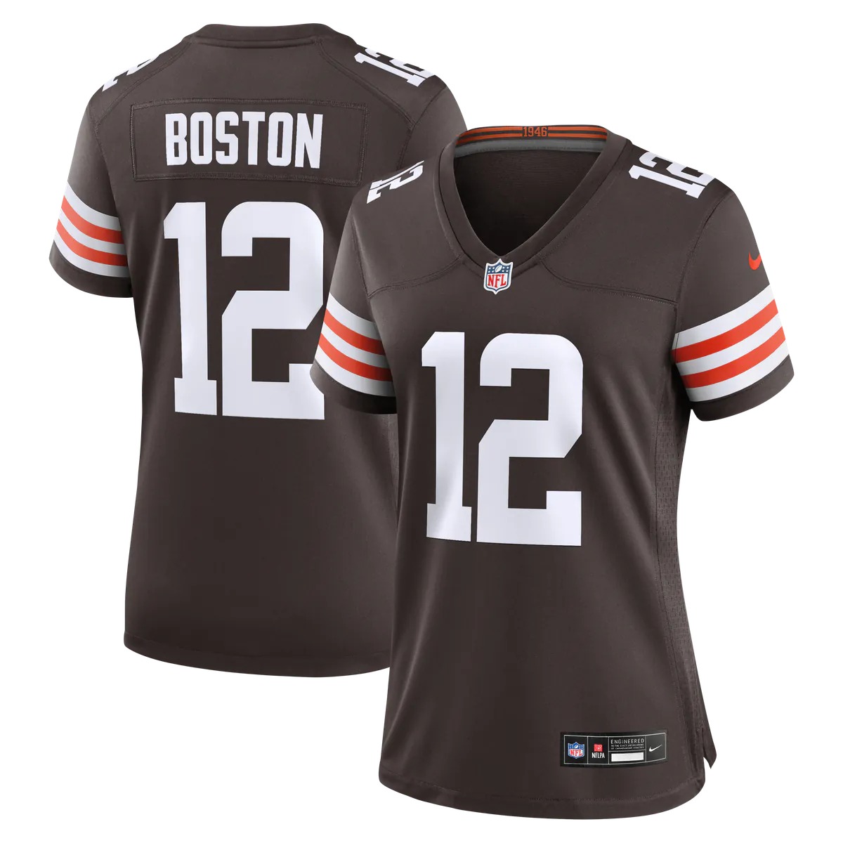 Hunk Wear - Denzel Boston Cleveland Browns Nike Women's Team Game Jersey - Brown