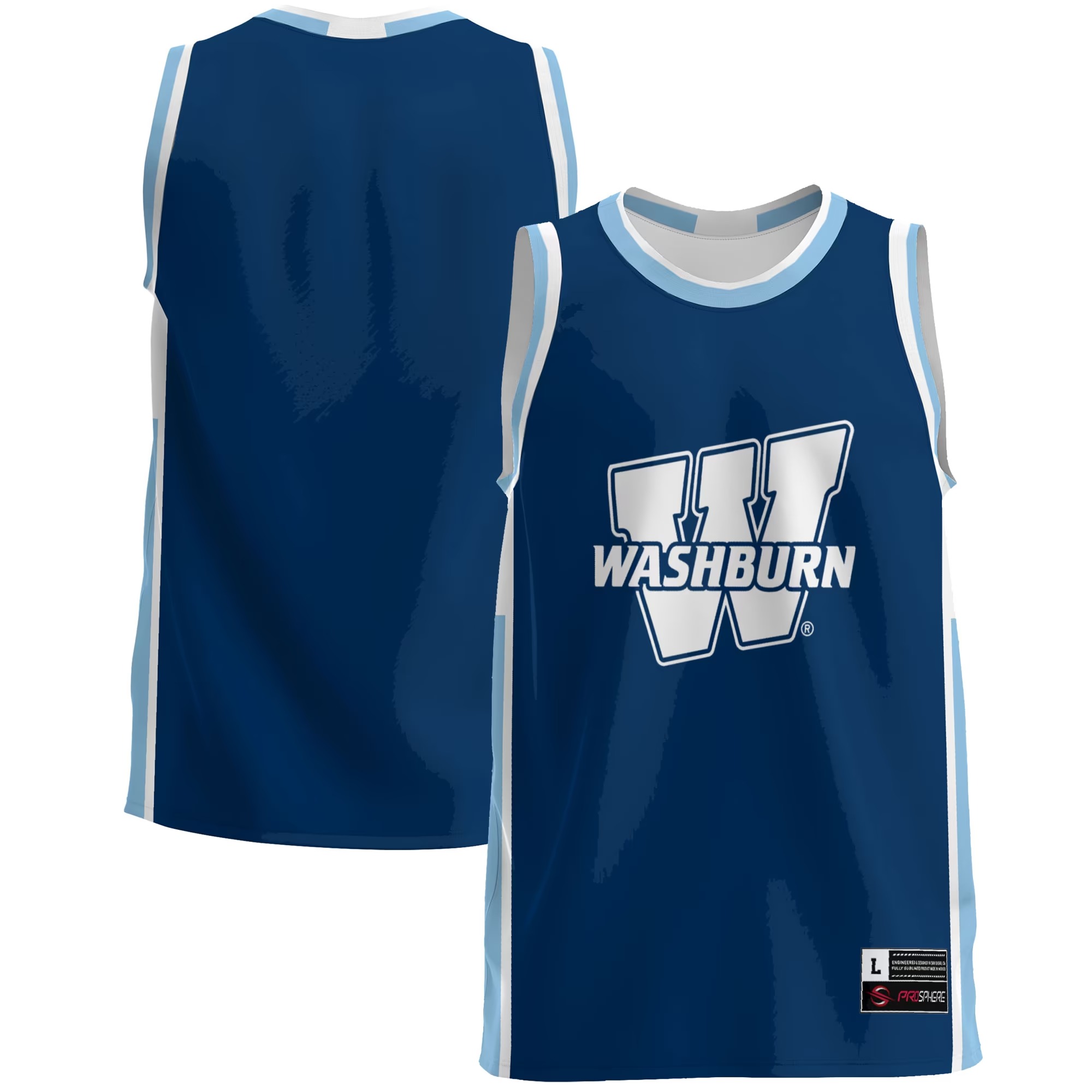Hunk Wear - Washburn Ichabods GameDay Greats Lightweight Basketball Jersey - Blue