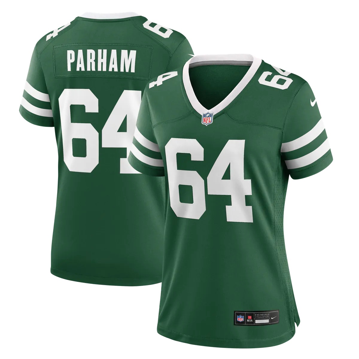Hunk Wear - Dylan Parham New York Jets Nike Women's Team Game Jersey - Legacy Green