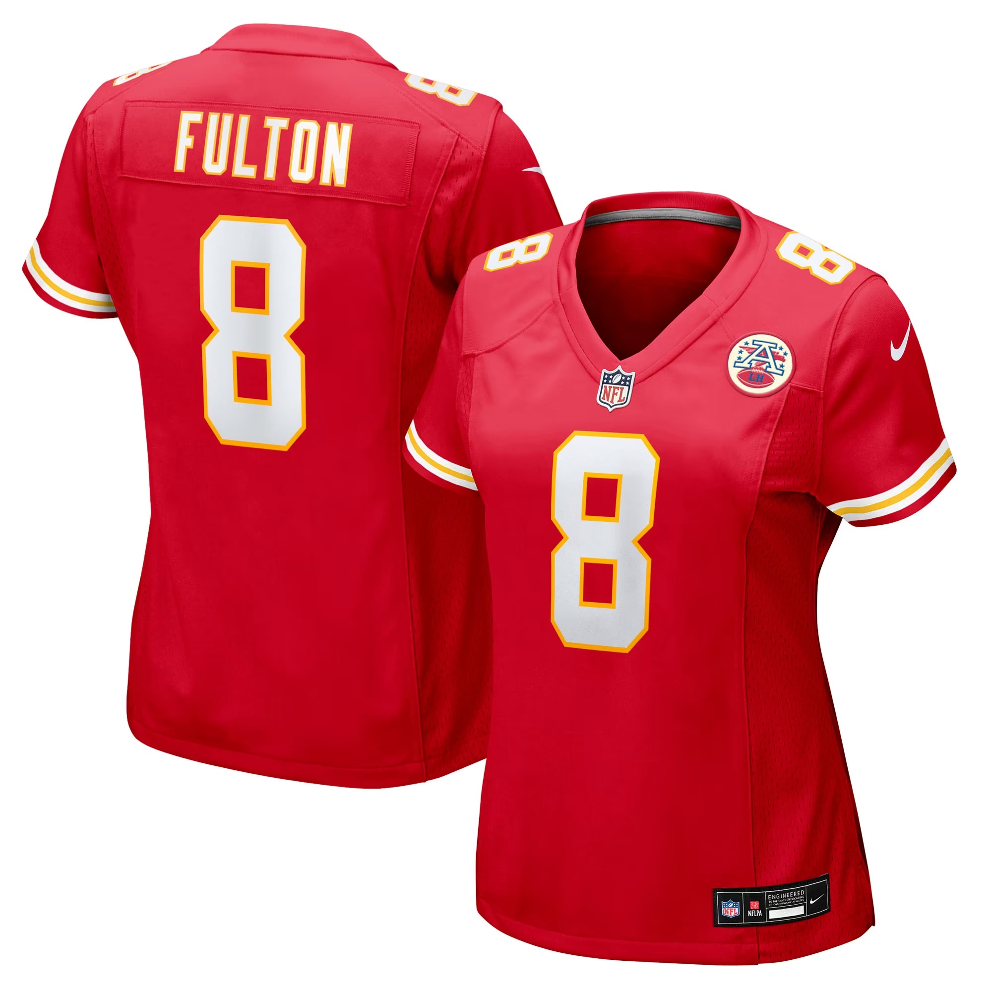 Hunk Wear - Kristian Fulton Kansas City Chiefs Nike Women's Team Game Jersey - Red