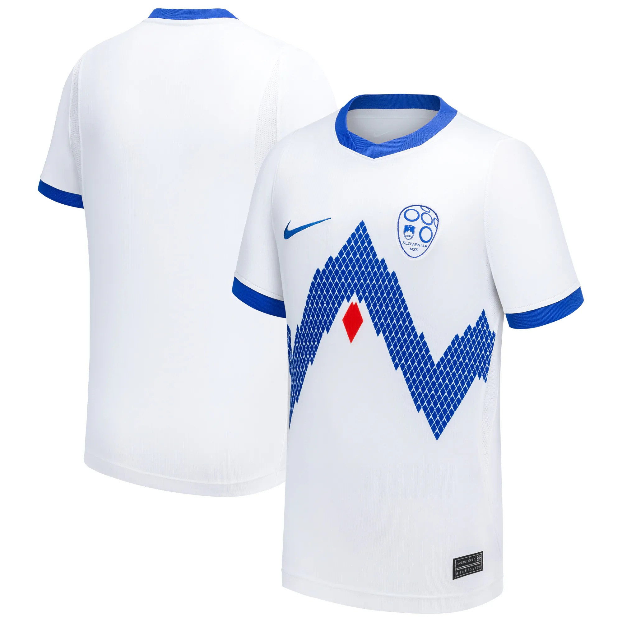 Hunk Wear - Slovenia National Team Nike Youth 2026 Home Stadium Replica Jersey - White