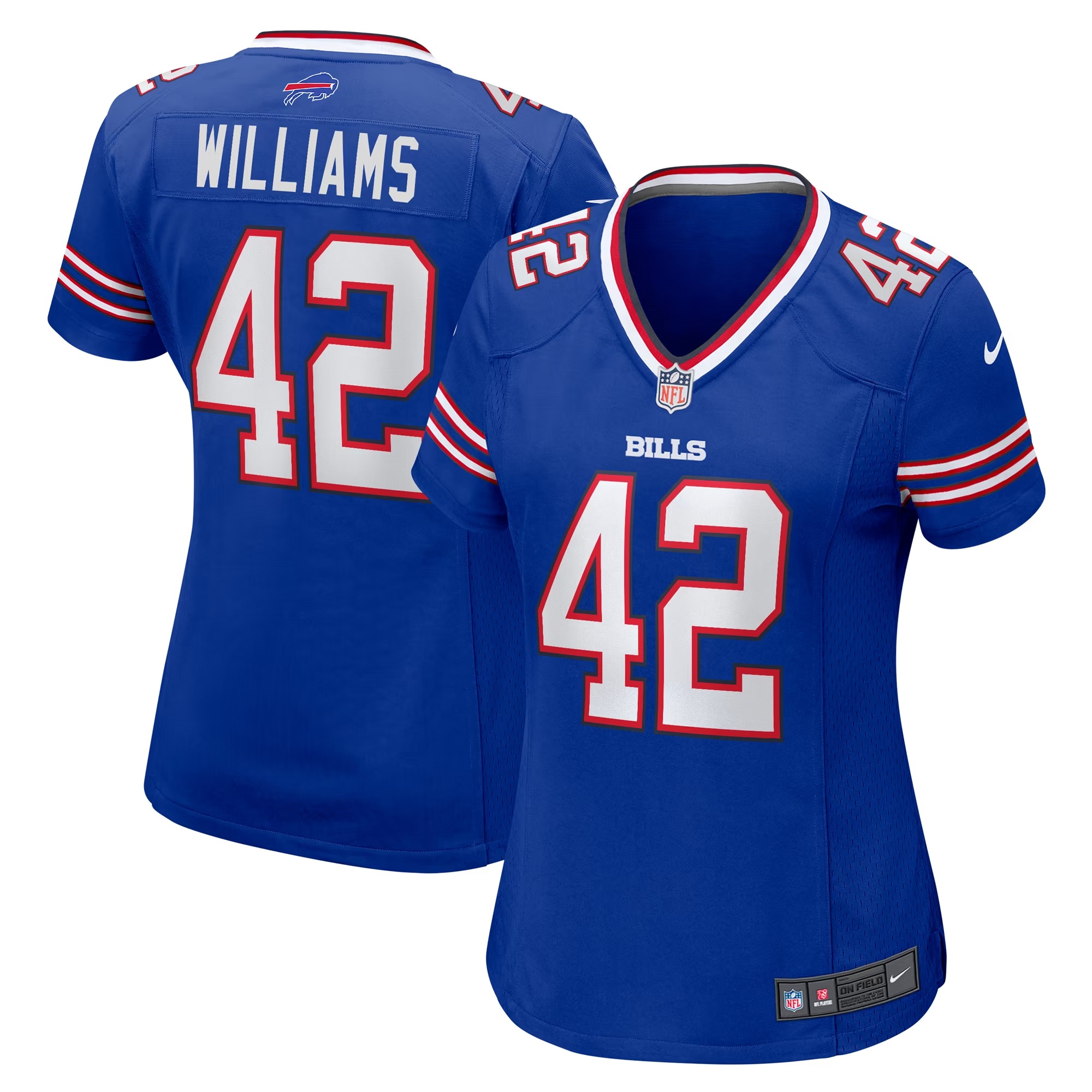 Hunk Wear - Dorian Williams Buffalo Bills Nike Women's Home Game Jersey - Royal