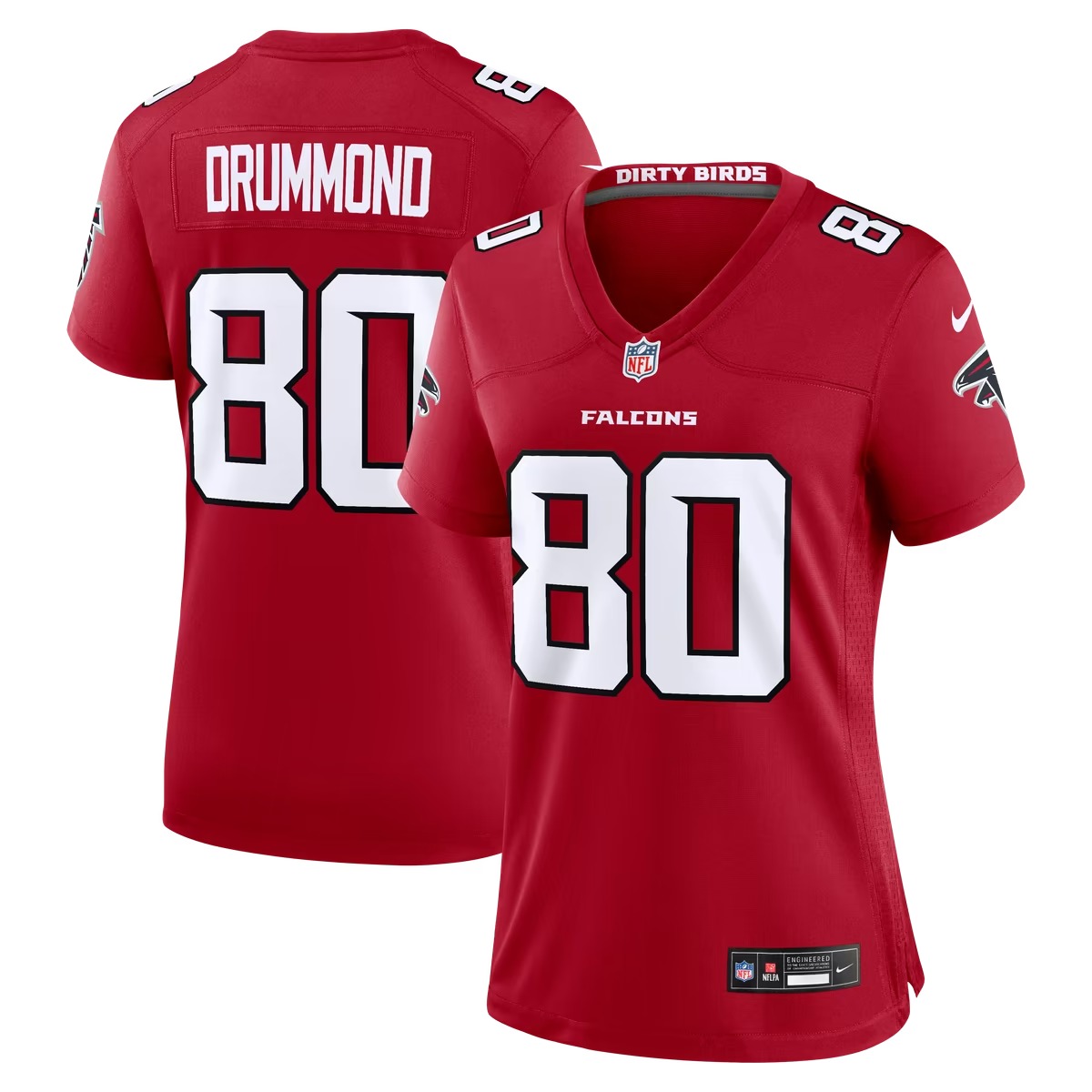 Hunk Wear - Dylan Drummond Atlanta Falcons Nike Women's Team Game Jersey - Red