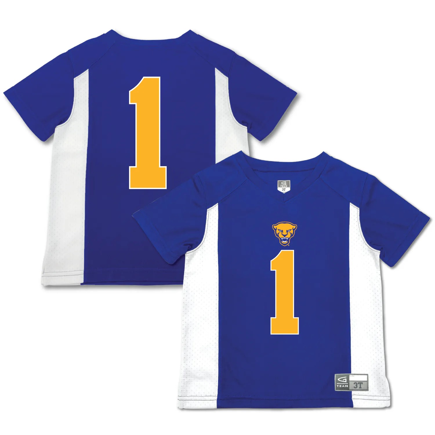 Hunk Wear - #1 Pitt Panthers Garb Toddler Football Jersey - Royal