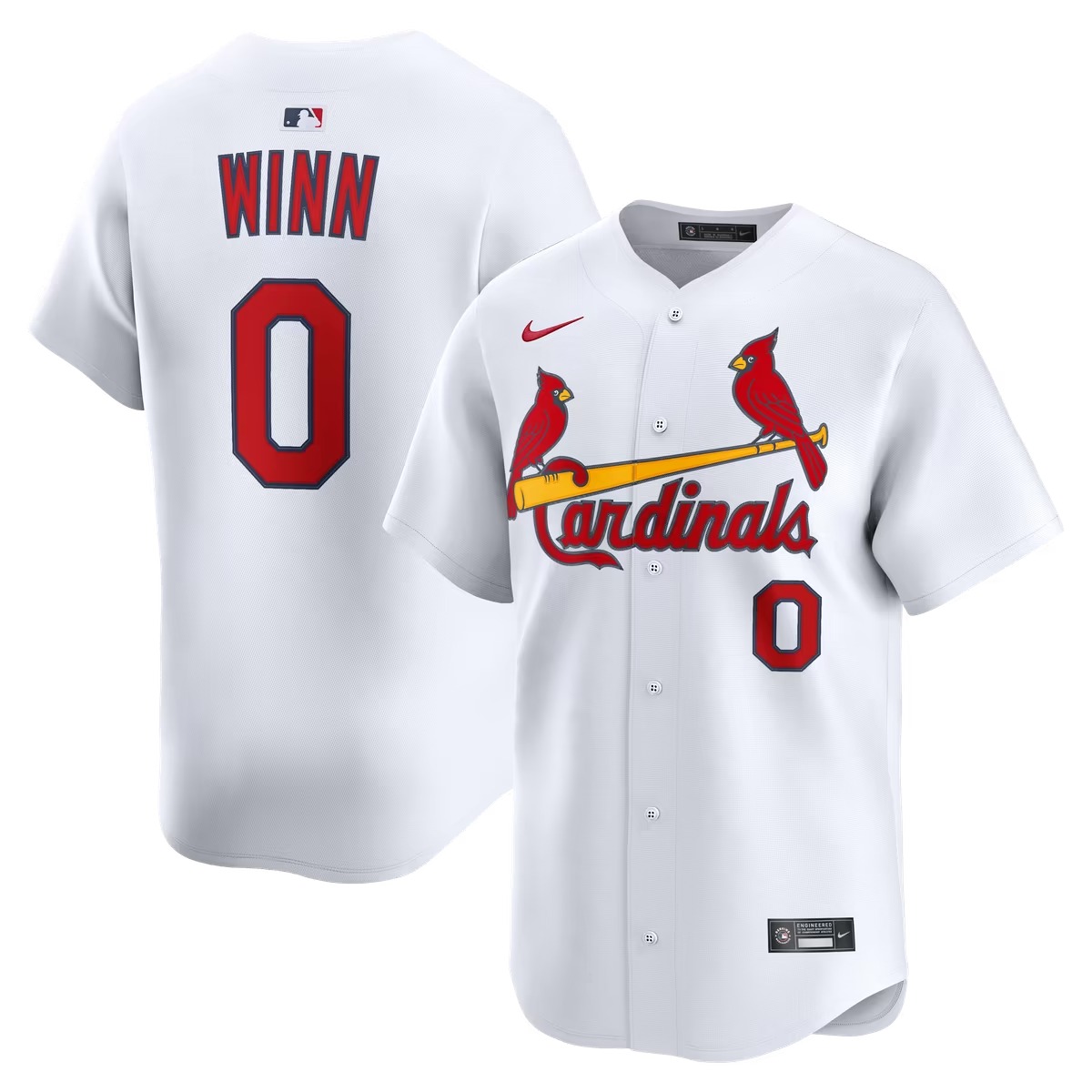 Hunk Wear - Masyn Winn St. Louis Cardinals Nike Home Limited Jersey - White