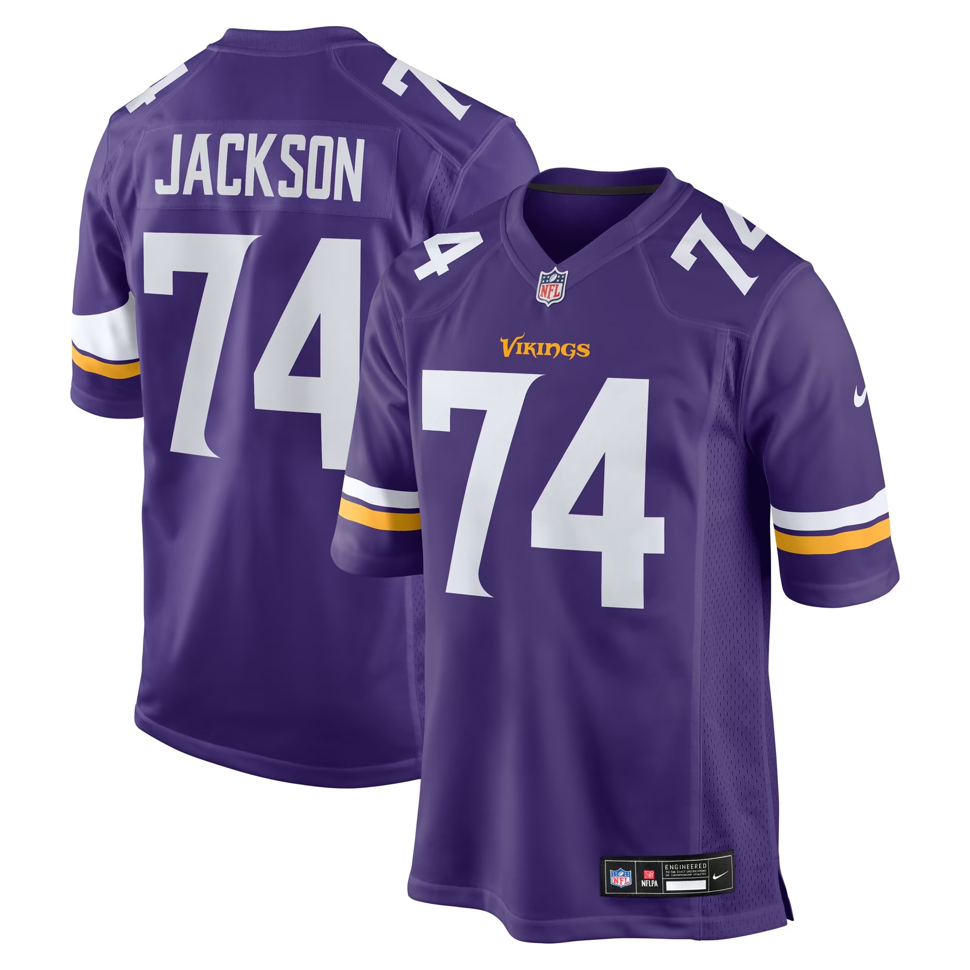 Hunk Wear - Donovan Jackson Minnesota Vikings Nike Game Player Jersey - Purple