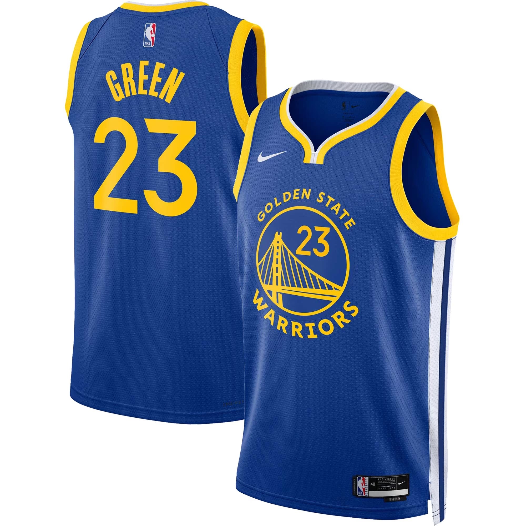 Hunk Wear - Draymond Green Golden State Warriors Nike Unisex Swingman Jersey - Icon Edition - Royal