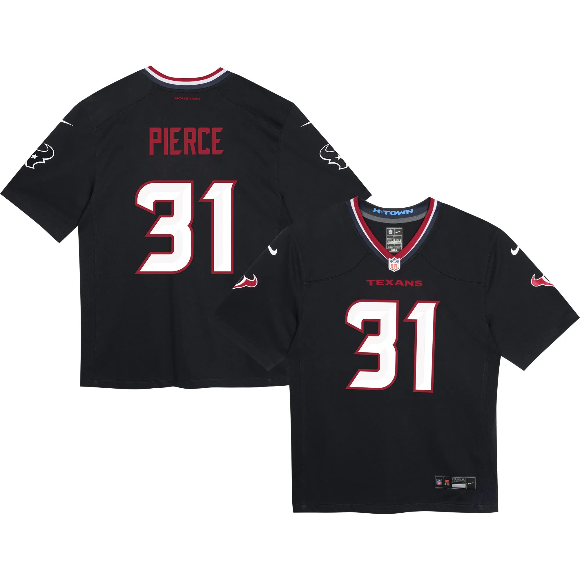 Hunk Wear - Dameon Pierce Houston Texans Nike Infant Team Player Game Jersey - Navy