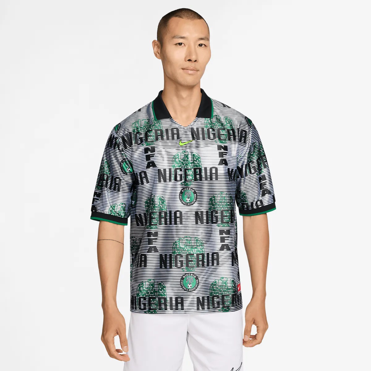 Hunk Wear - Nigeria National Team Nike Dri-FIT Energy Lifestyle Jersey - White