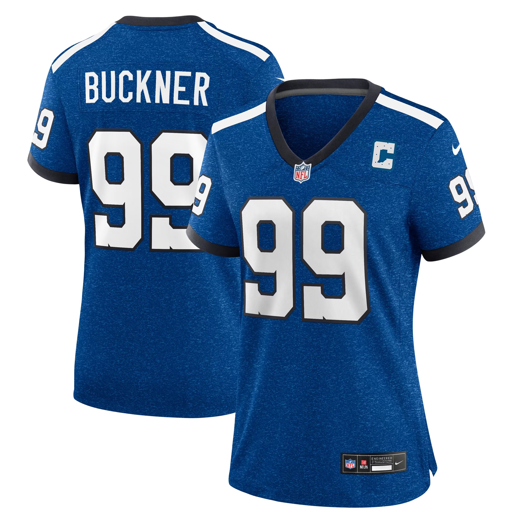 Hunk Wear - DeForest Buckner Indianapolis Colts Nike Women's Indiana Nights Alternate Game Jersey - Royal