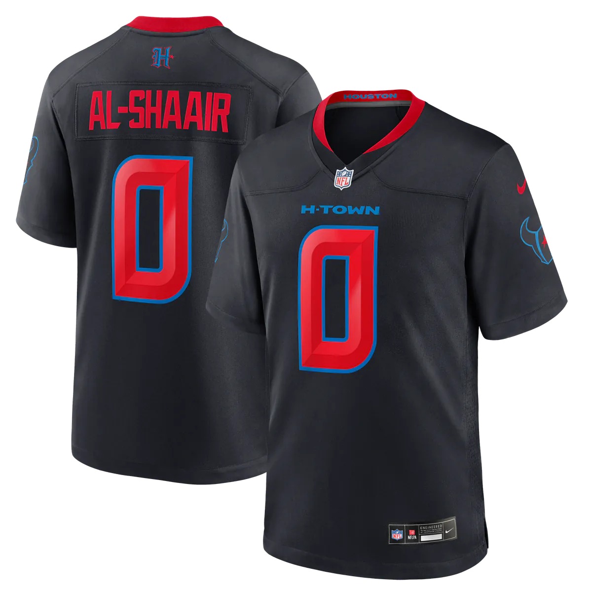 Hunk Wear - Azeez Al-Shaair Houston Texans Nike Alternate Game Jersey - Navy