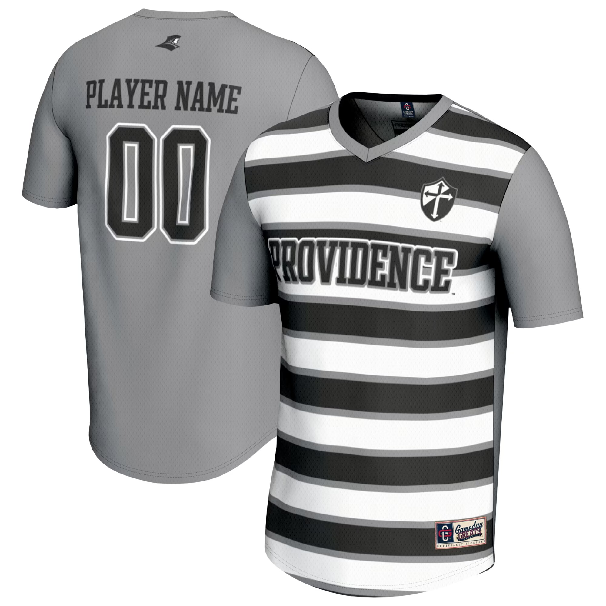 Hunk Wear - Providence Friars GameDay Greats Youth Collegiate Men's Soccer NIL Pick-A-Player Fashion Jersey - Silver_Black
