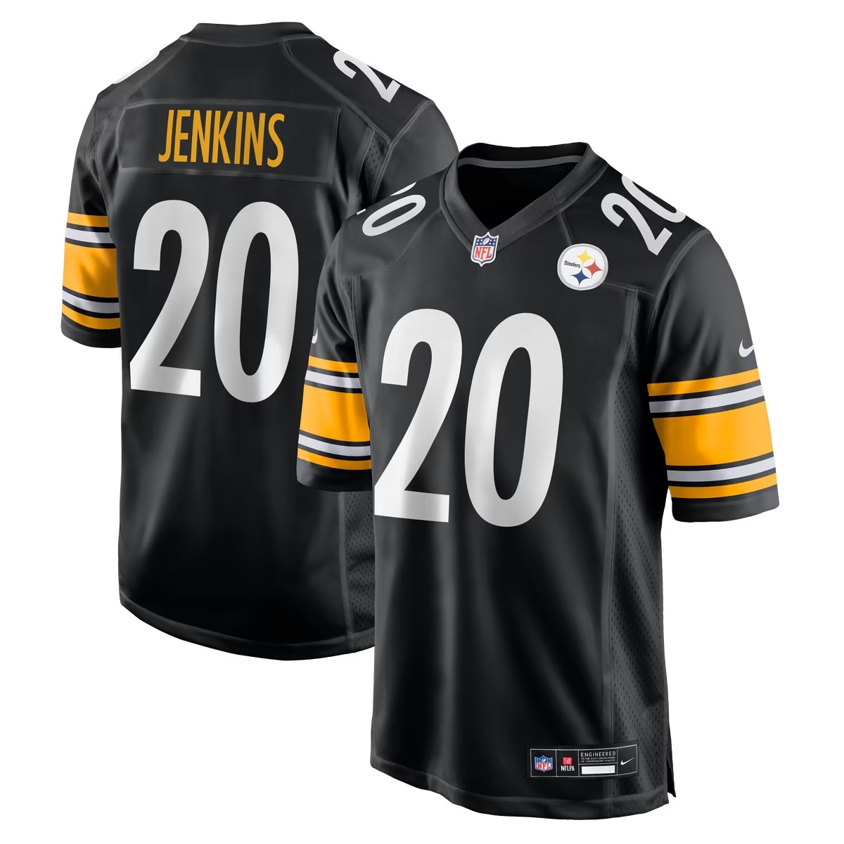 Hunk Wear - Rayshawn Jenkins Pittsburgh Steelers Nike Team Game Jersey - Black