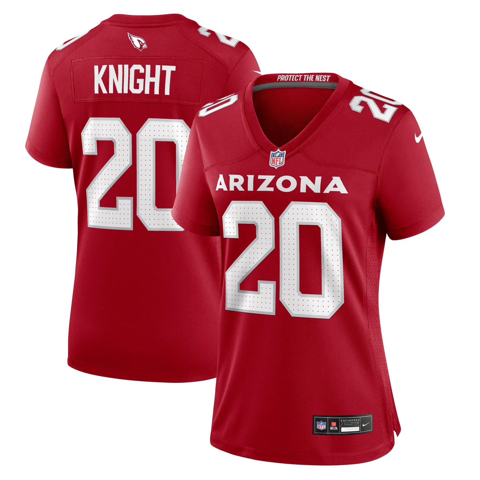Hunk Wear - Zonovan Knight Arizona Cardinals Nike Women's Team Game Jersey - Cardinal