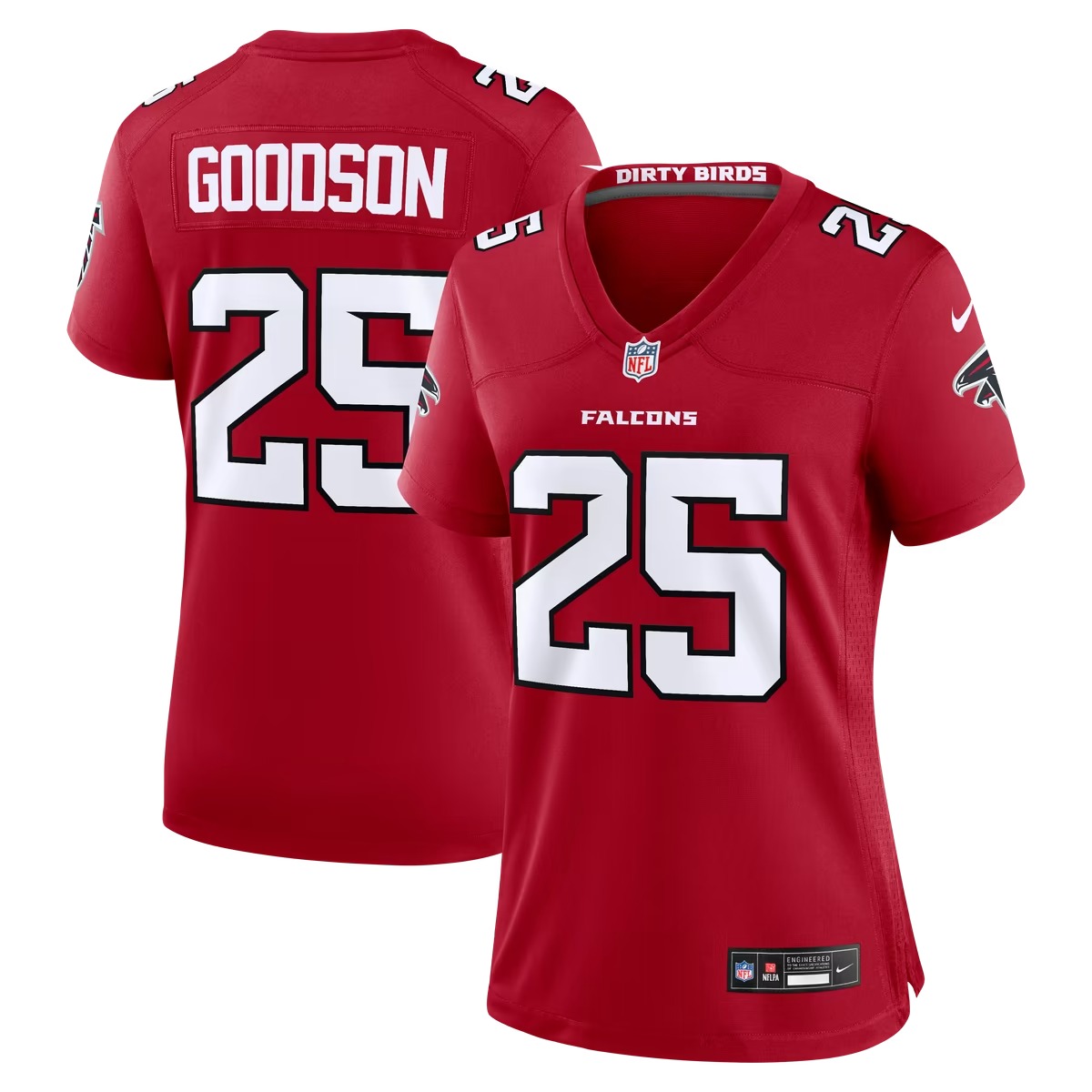 Hunk Wear - Tyler Goodson Atlanta Falcons Nike Women's Team Game Jersey - Red