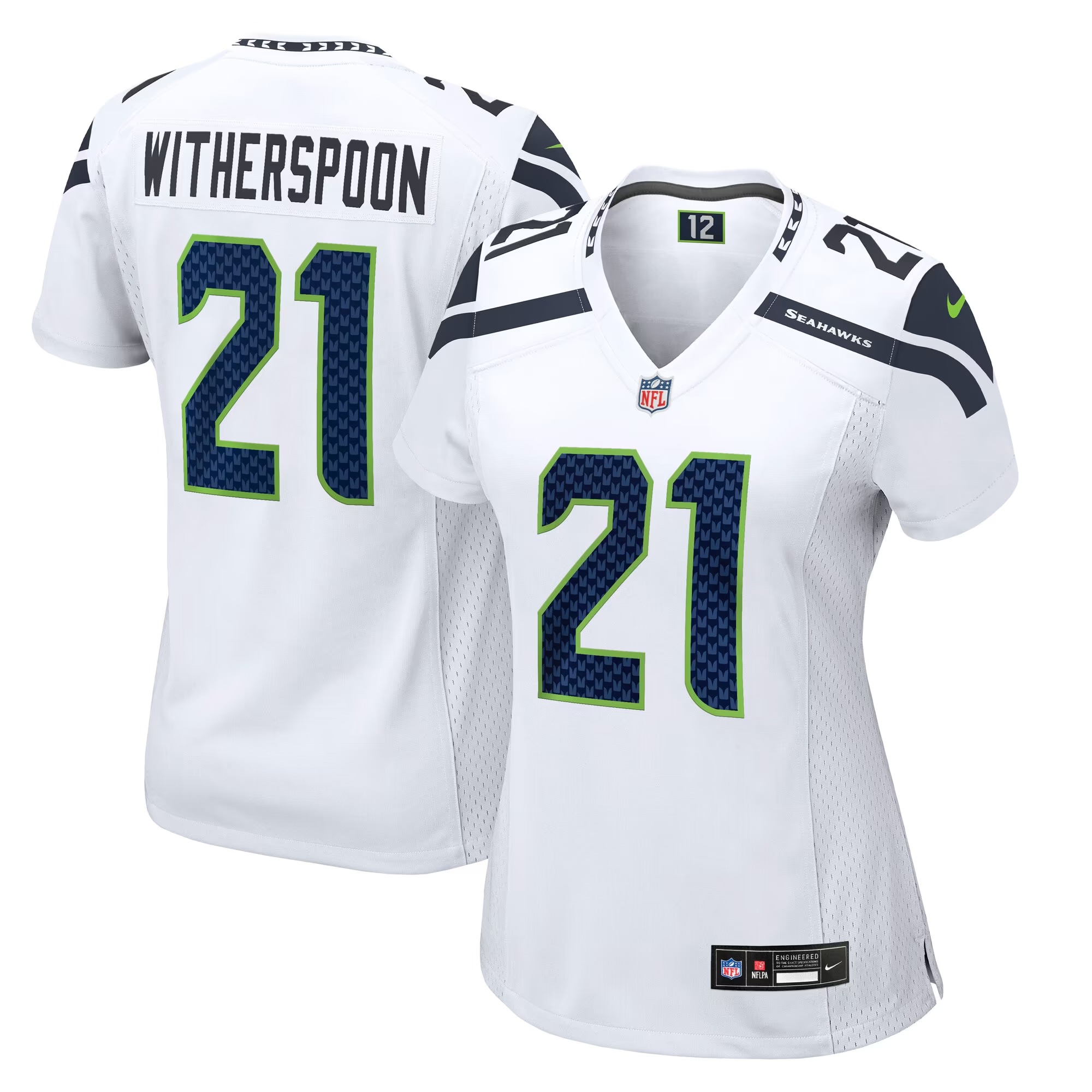 Hunk Wear - Devon Witherspoon Seattle Seahawks Nike Women's Game Jersey - White