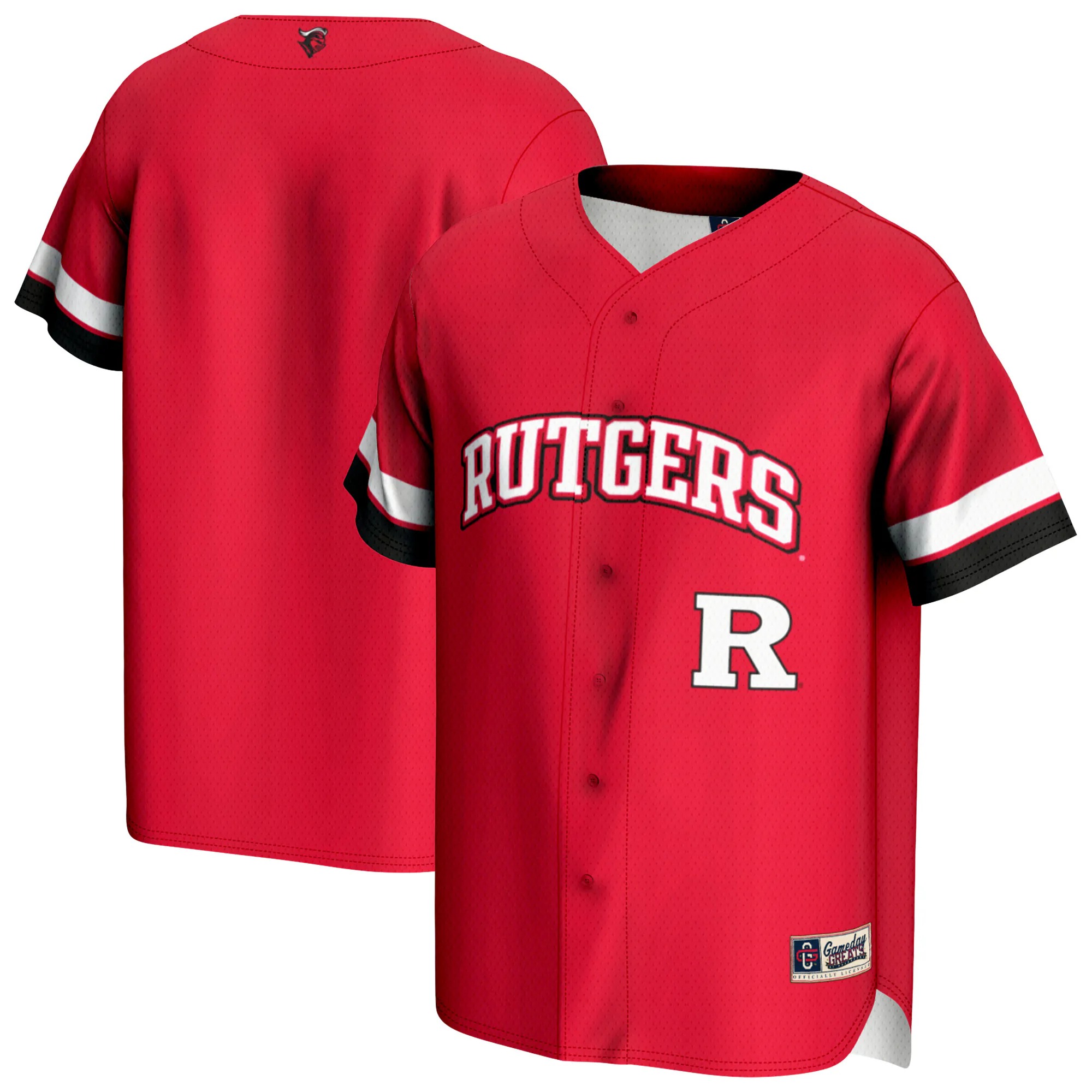 Hunk Wear - Rutgers Scarlet Knights GameDay Greats Baseball Jersey - Scarlet