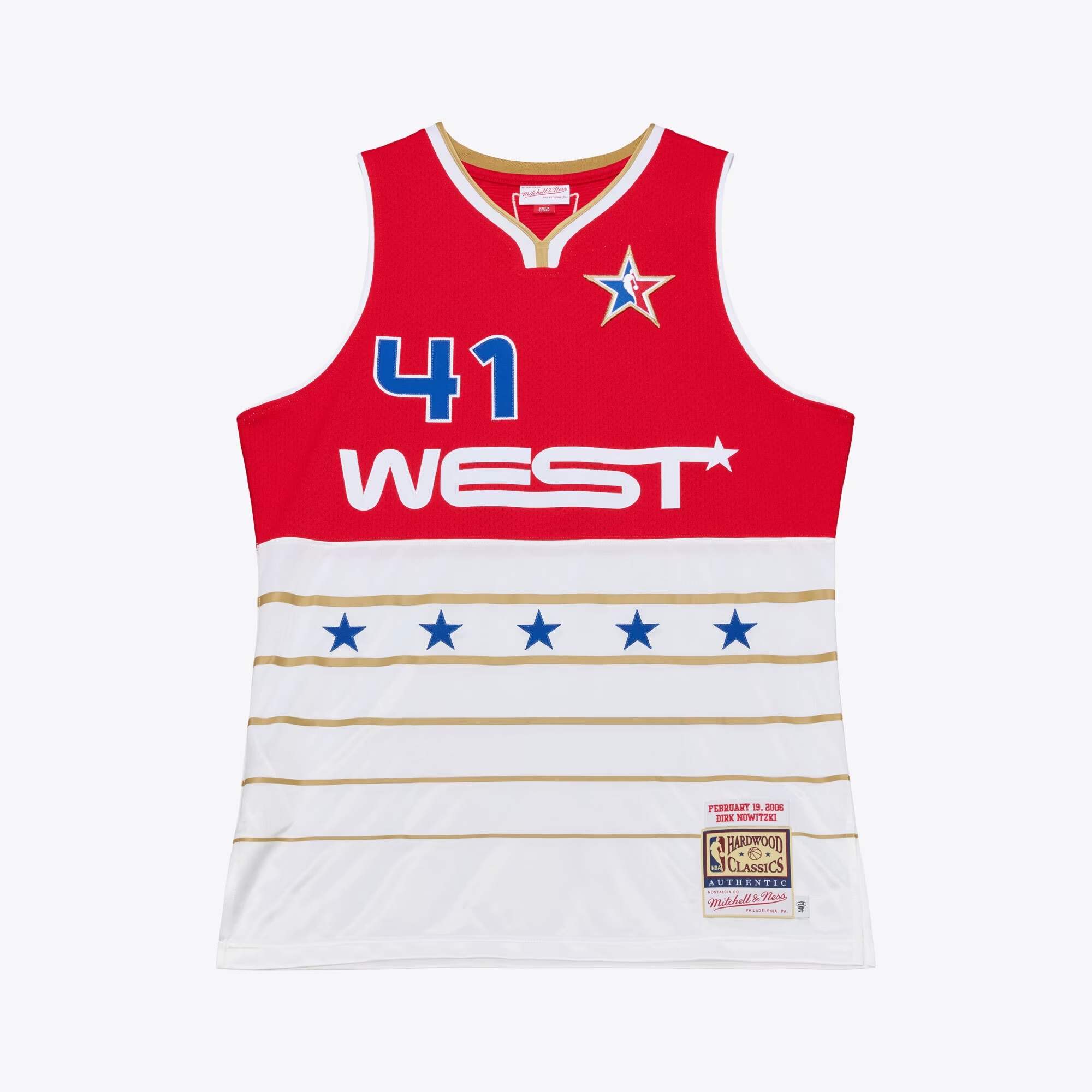 Hunk Wear - Dirk Nowitzki 2006 NBA All-Star Game Mitchell & Ness Authentic Jersey - Red_White