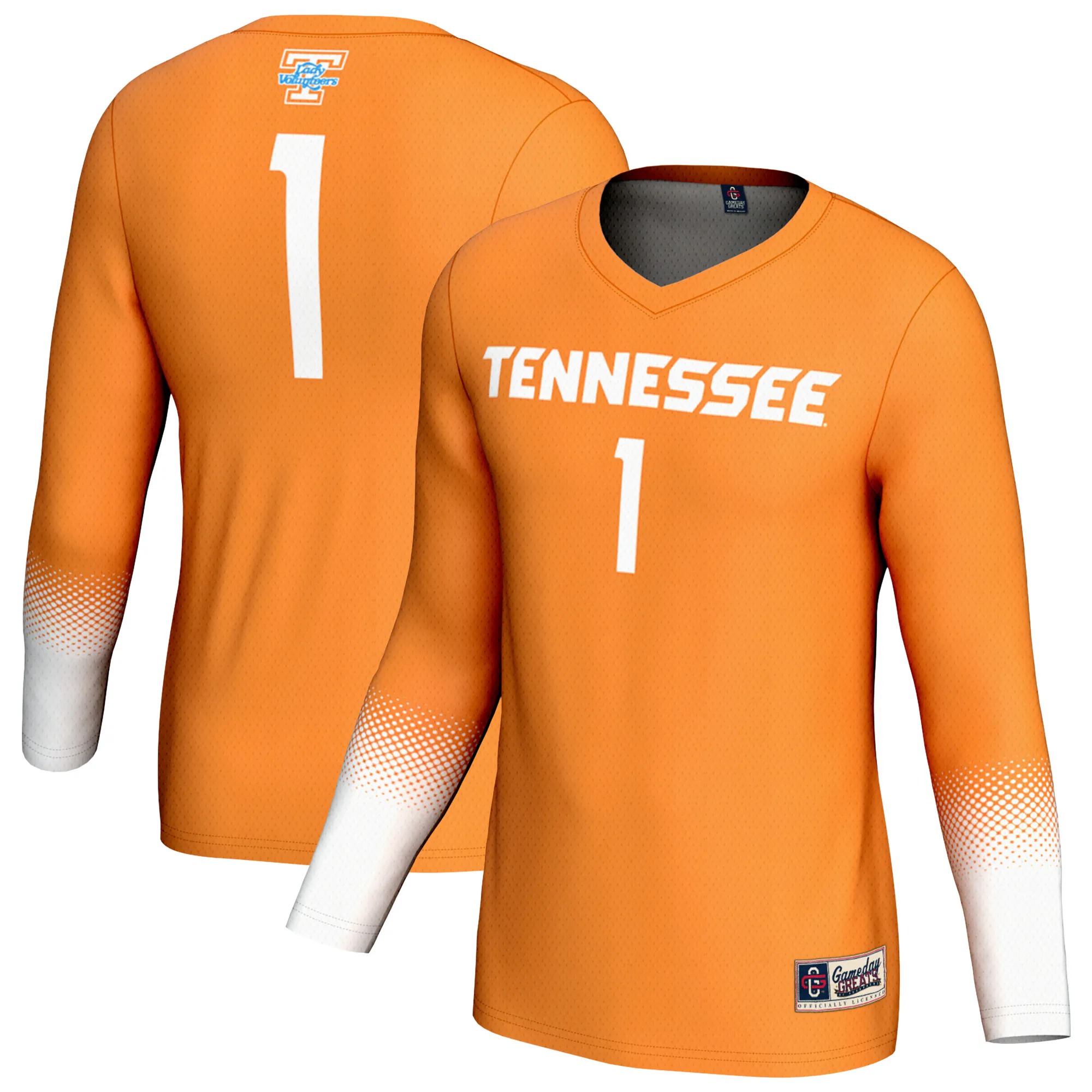 Hunk Wear - Tennessee Volunteers GameDay Greats Unisex Lightweight Volleyball Fashion Jersey - Orange