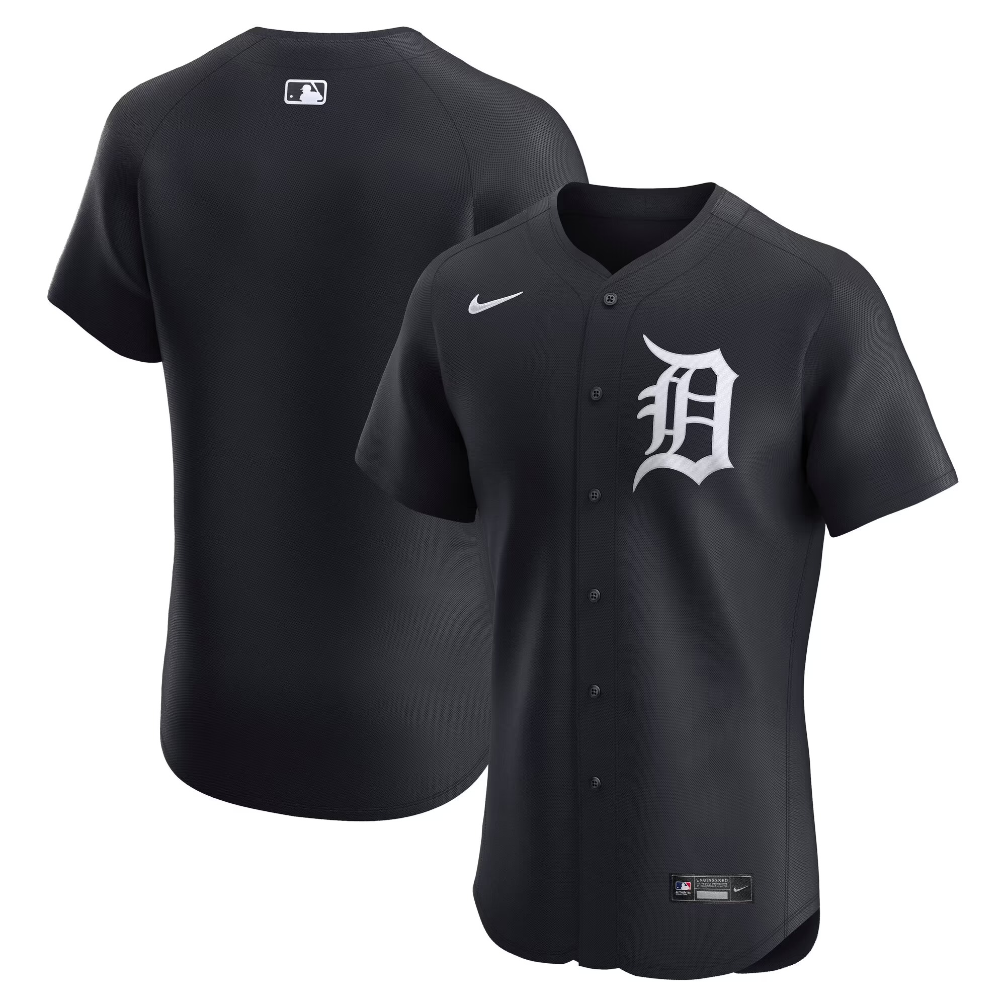 Hunk Wear - Detroit Tigers Nike Alternate 2 Elite Jersey - Navy