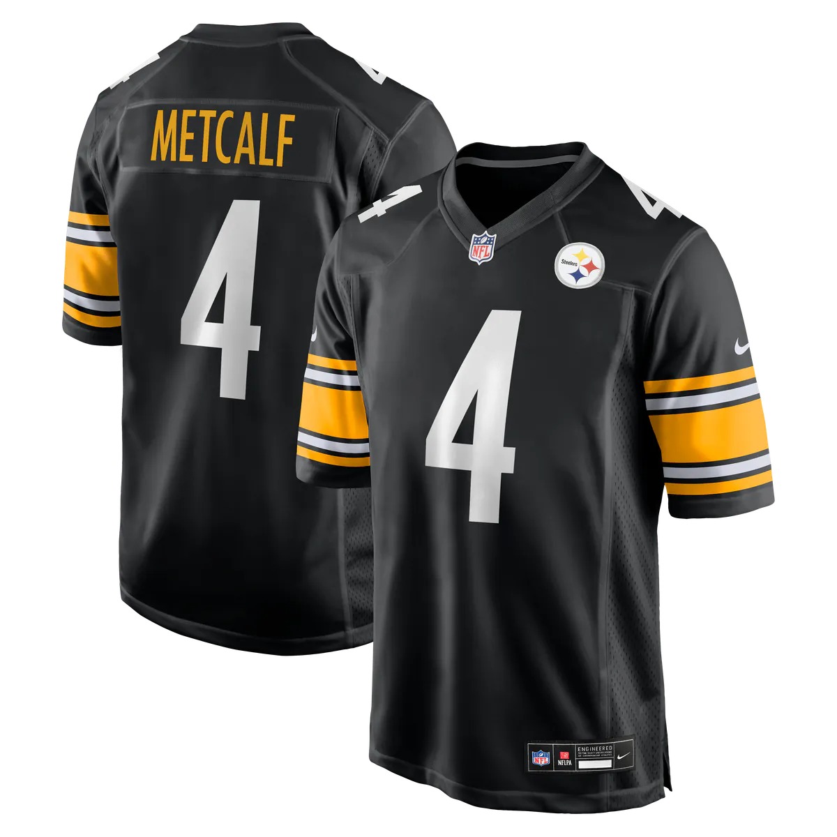 Hunk Wear - DK Metcalf Pittsburgh Steelers Nike Game Player Jersey - Black
