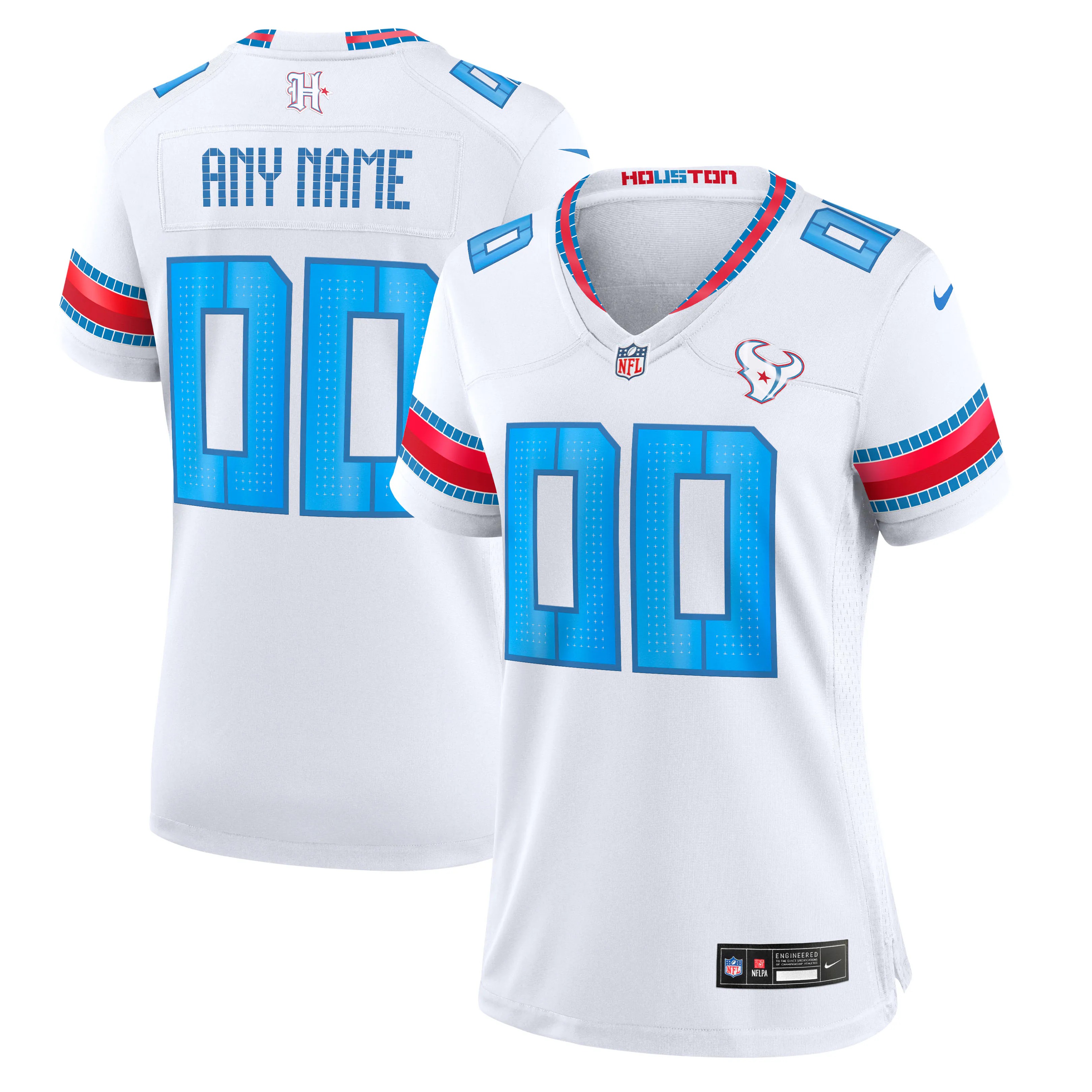 Hunk Wear - Houston Texans Nike Women's 2026 Rivalries Collection Game Custom Jersey - White