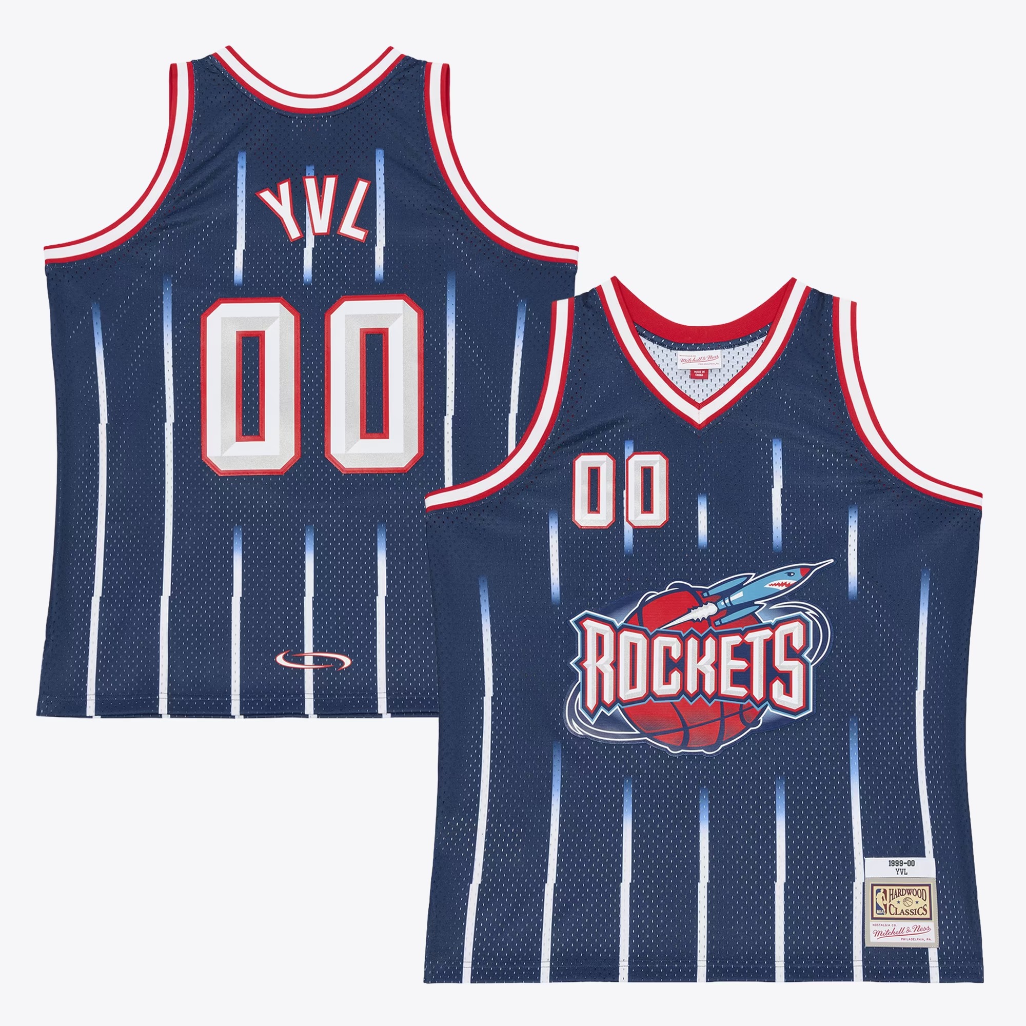 Hunk Wear - Houston Rockets Mitchell & Ness x Playboi Carti 1999-00 Swingman Jersey - Navy