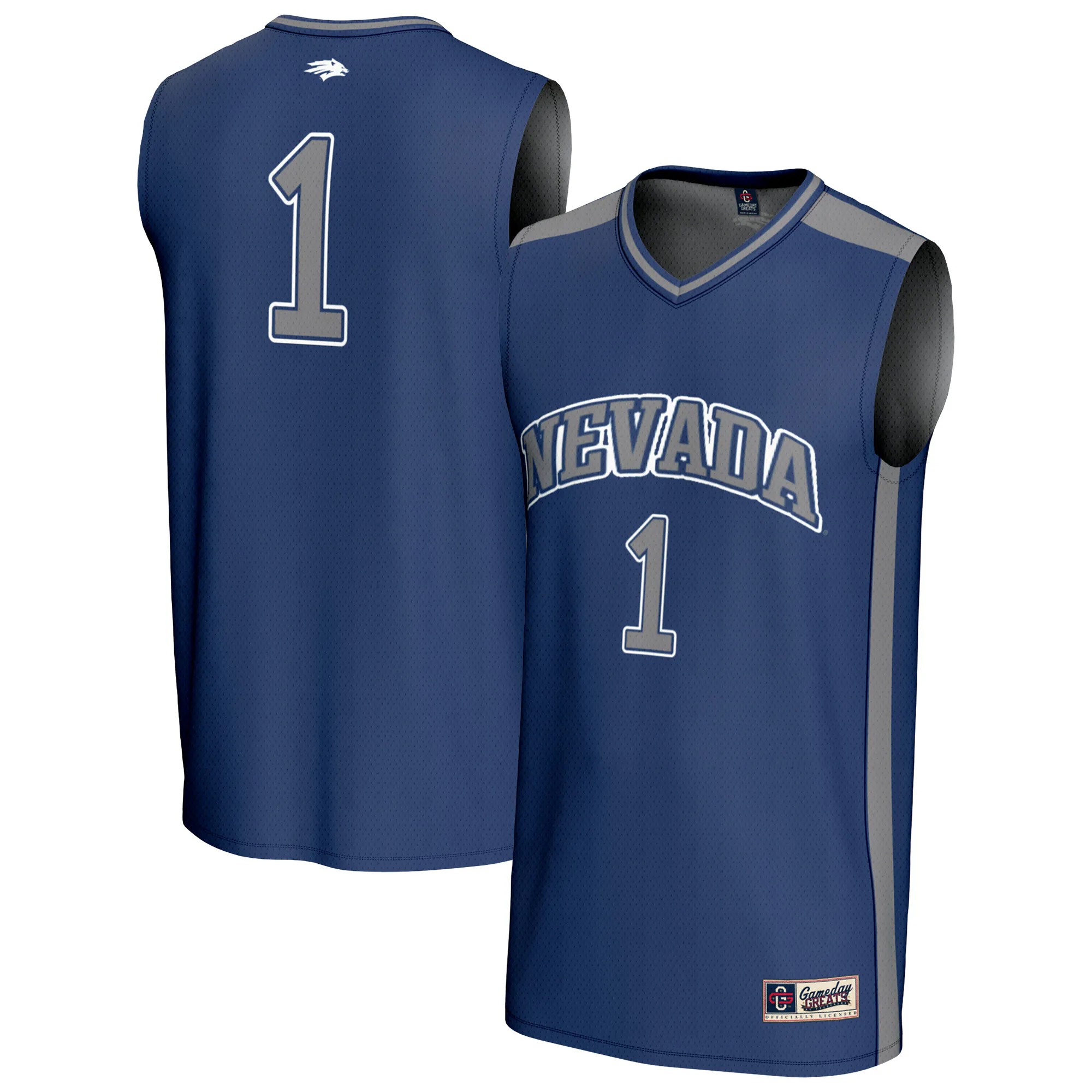 Hunk Wear - #1 Nevada Wolf Pack GameDay Greats Unisex Lightweight Basketball Fashion Jersey - Navy