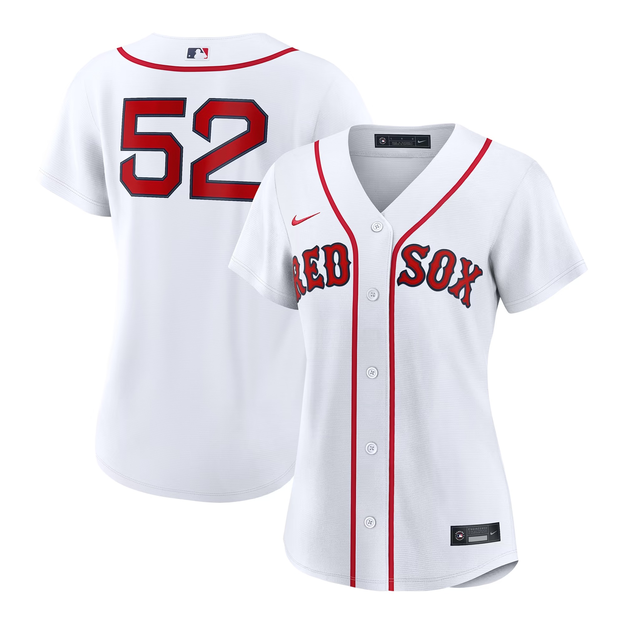 Hunk Wear - Wilyer Abreu Boston Red Sox Nike Women's Home Replica Jersey - White