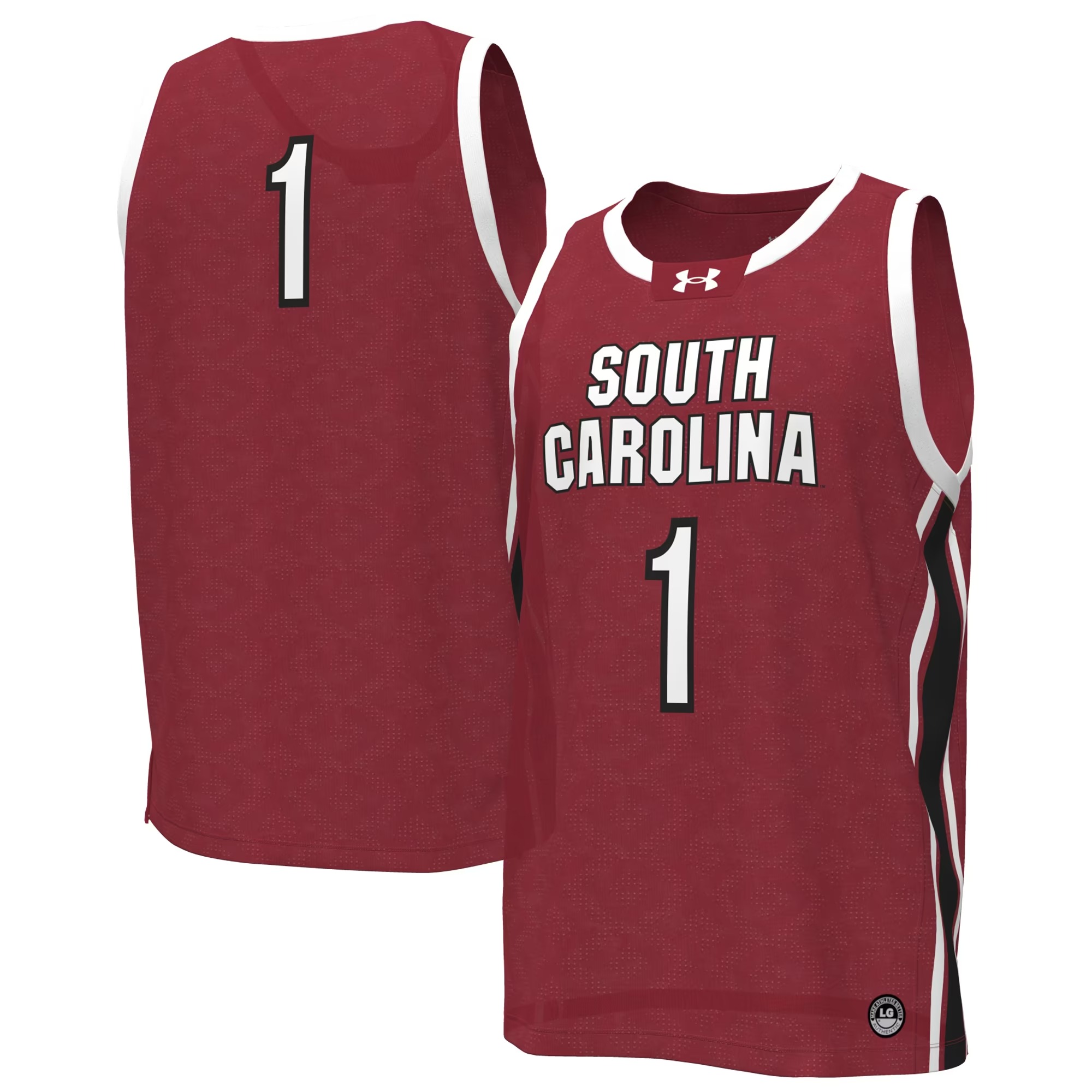 Hunk Wear - South Carolina Gamecocks Under Armour Women's #1 Replica Basketball Jersey - Garnet