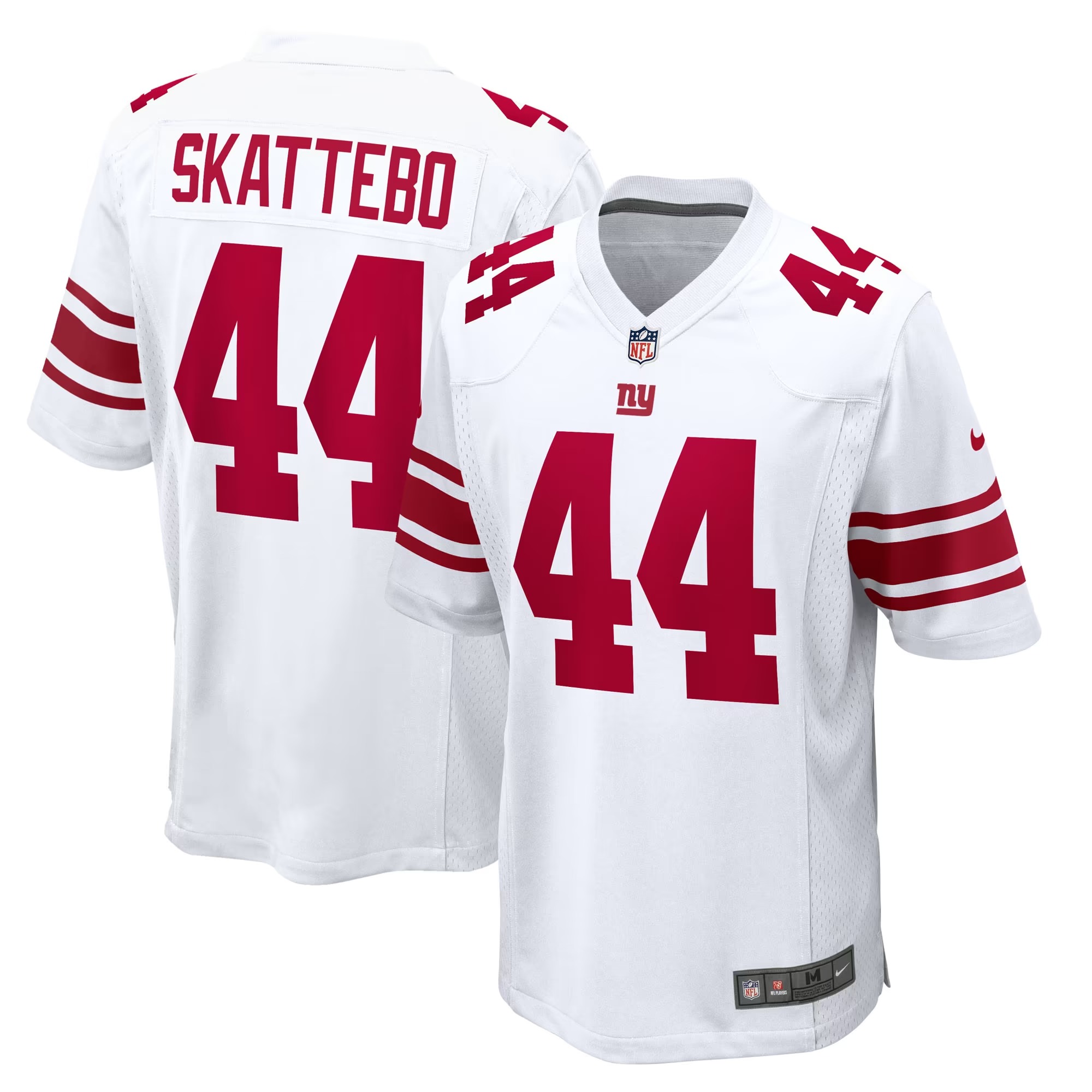 Hunk Wear - Cam Skattebo New York Giants Nike Game Jersey - White