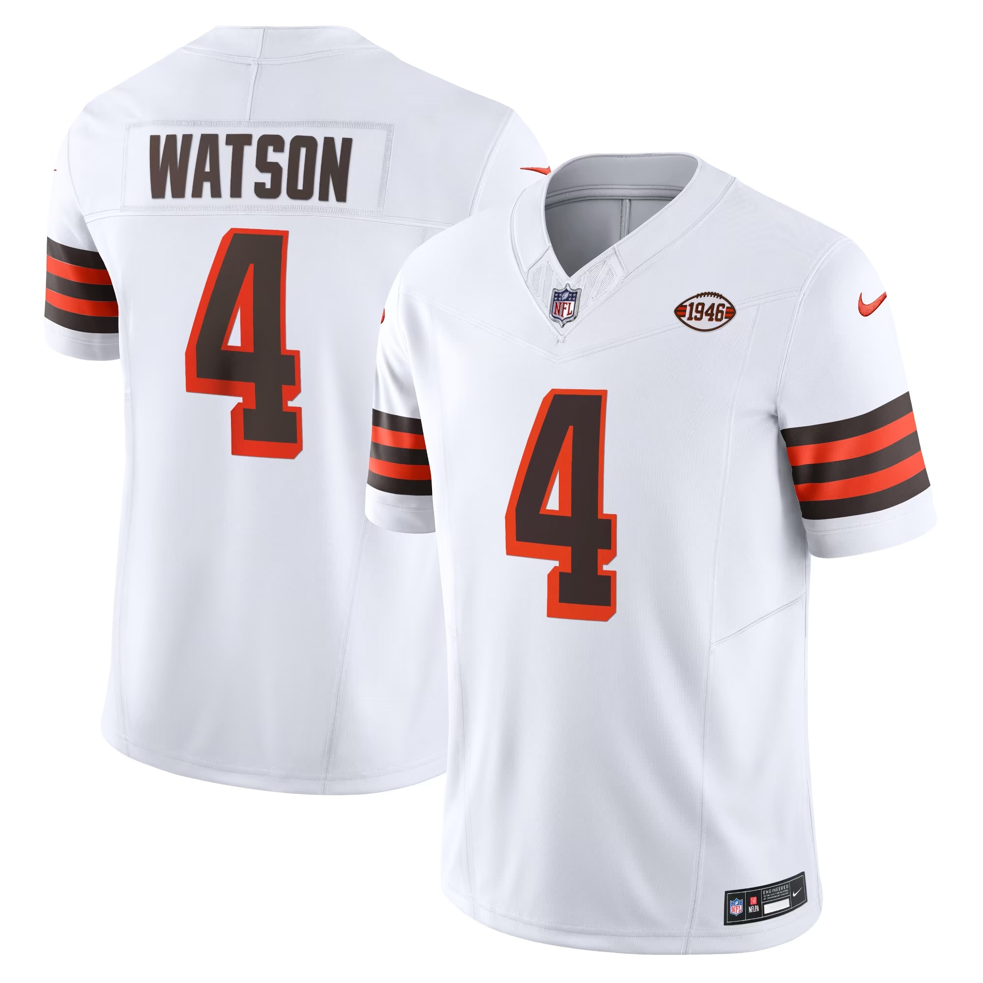 Hunk Wear - Deshaun Watson Cleveland Browns Nike Vapor F.U.S.E. Limited Jersey - White