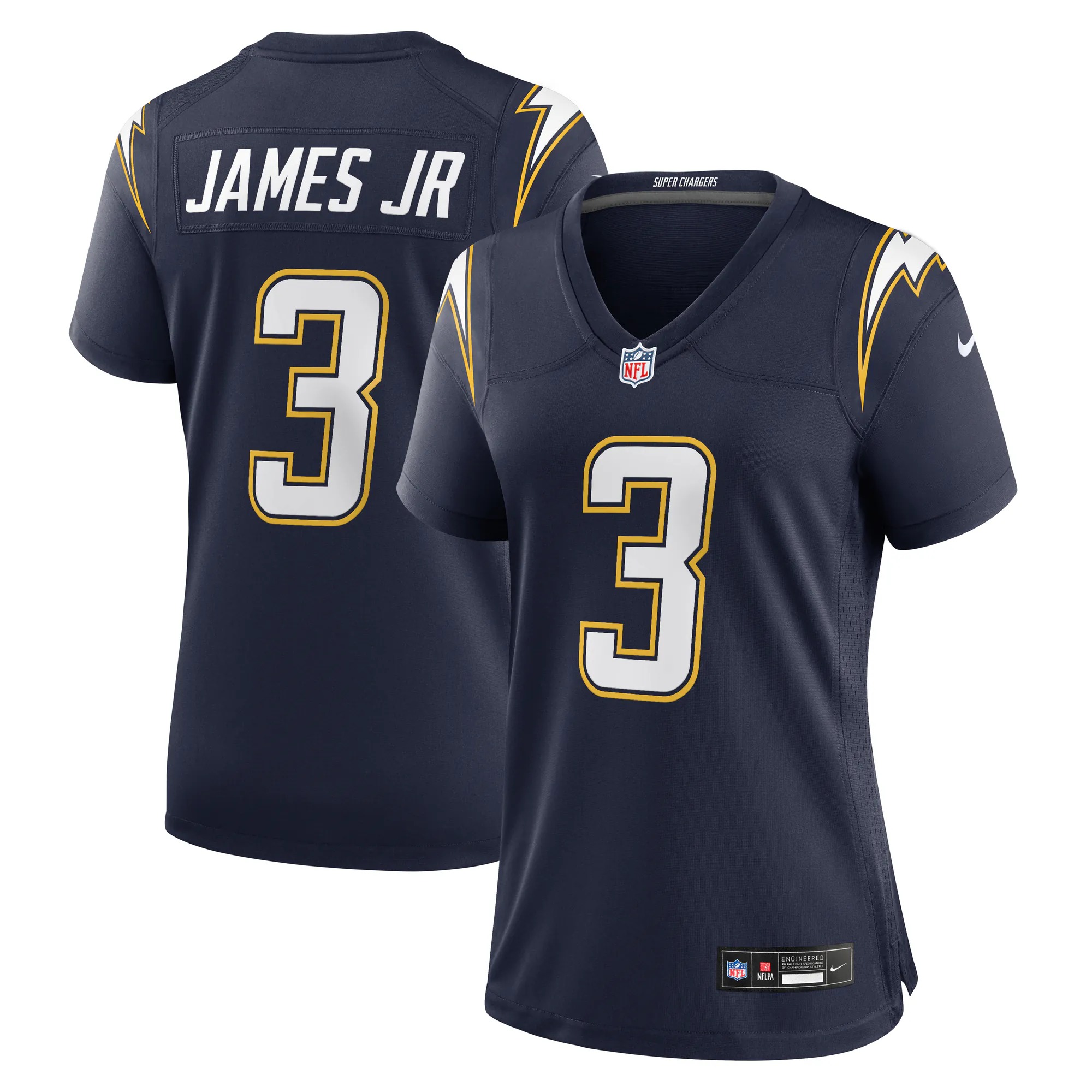 Hunk Wear - Derwin James Jr. Los Angeles Chargers Nike Women's Alternate Super Chargers Game Jersey - Navy