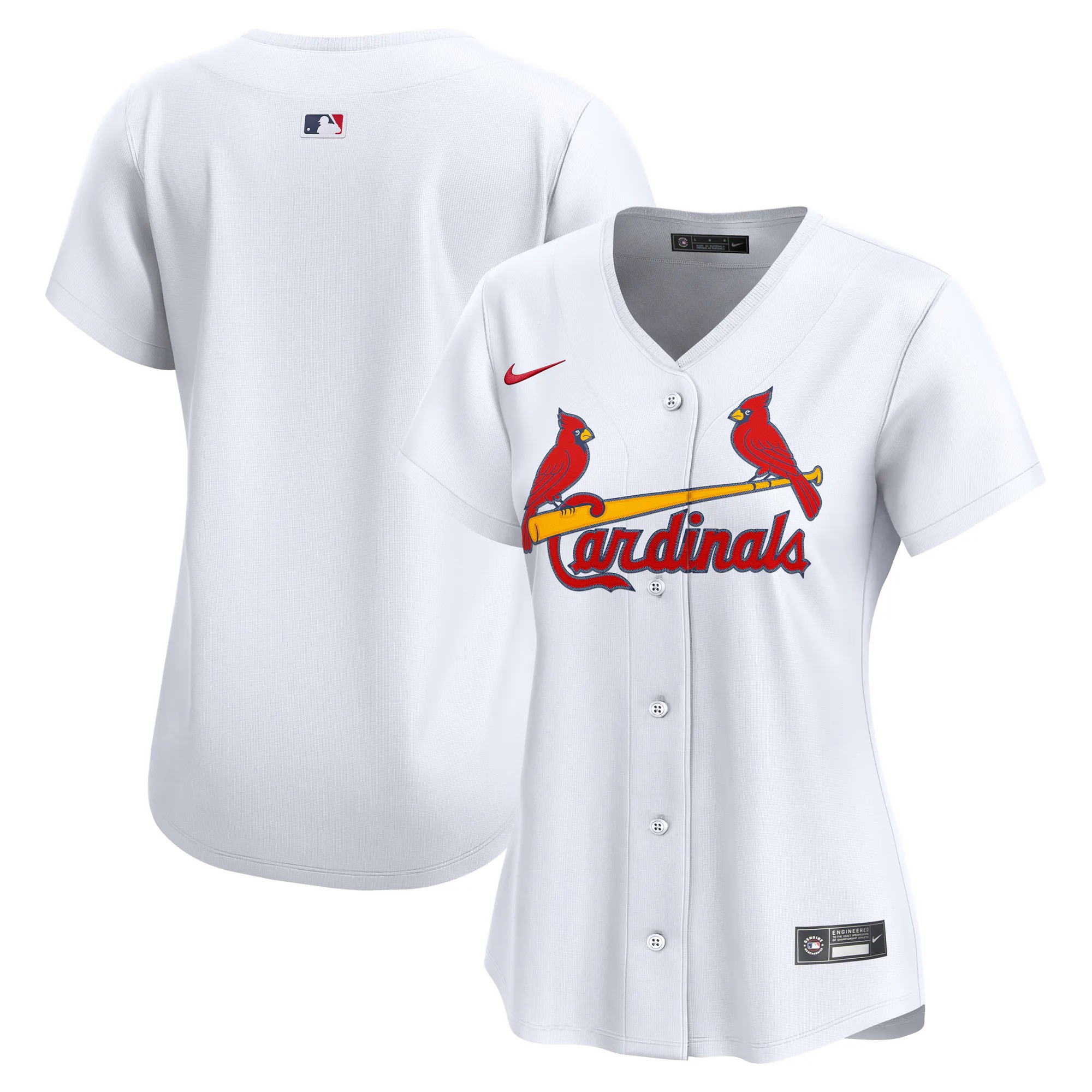 Hunk Wear - St. Louis Cardinals Nike Women's Home Limited Jersey - White