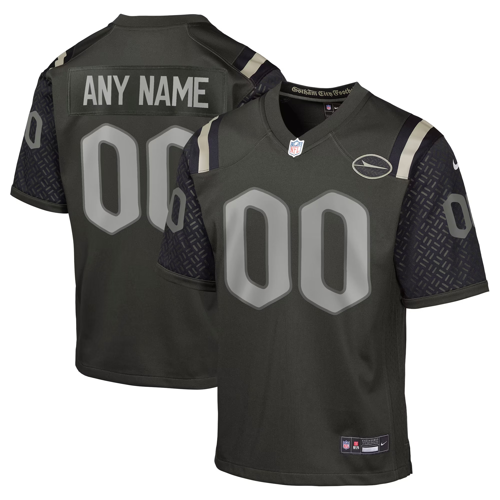 Hunk Wear - New York Jets Nike Youth Rivalries Collection Custom Game Jersey - Green